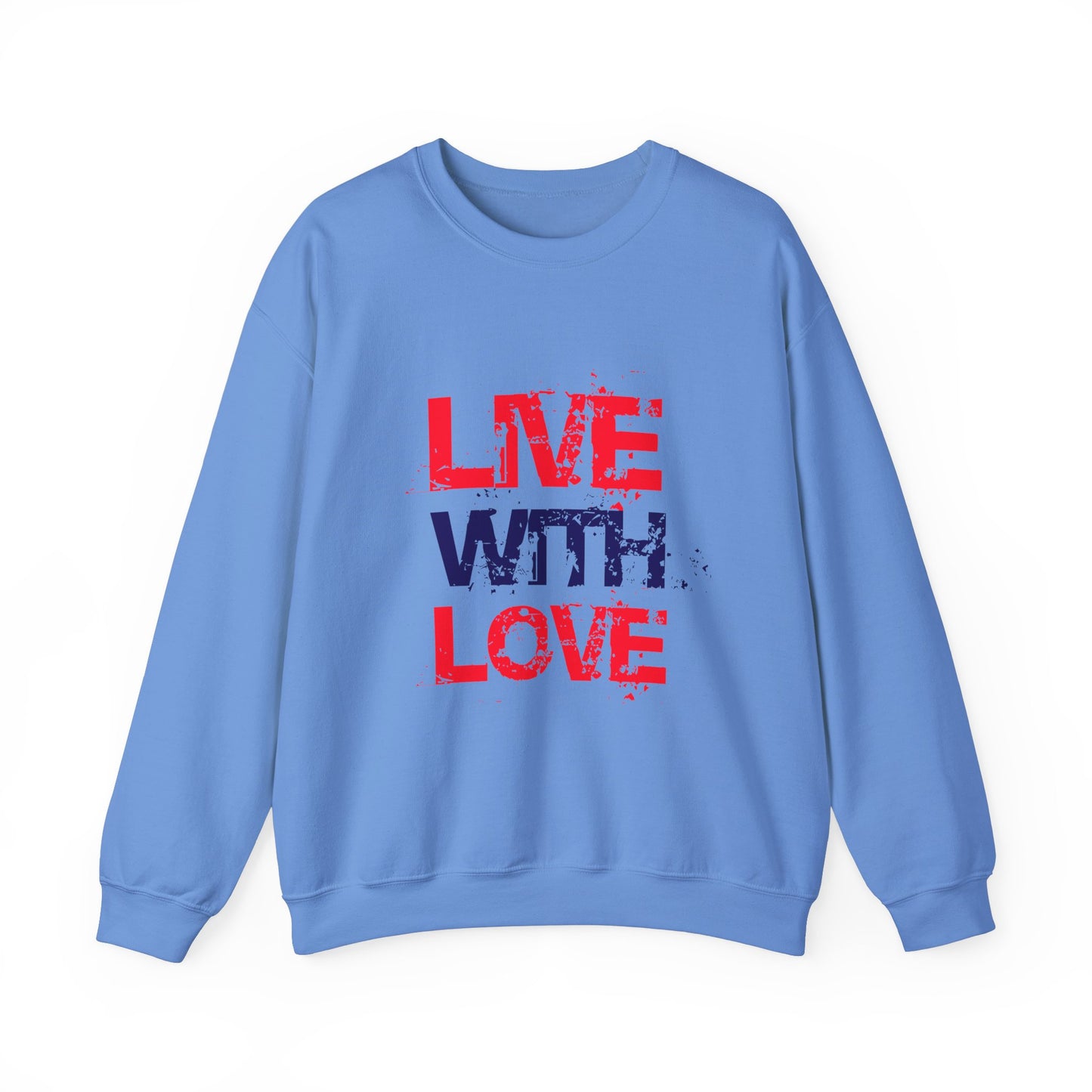 Unisex Heavy Blend™ Crewneck Sweatshirt with love Design | OKEYCITY