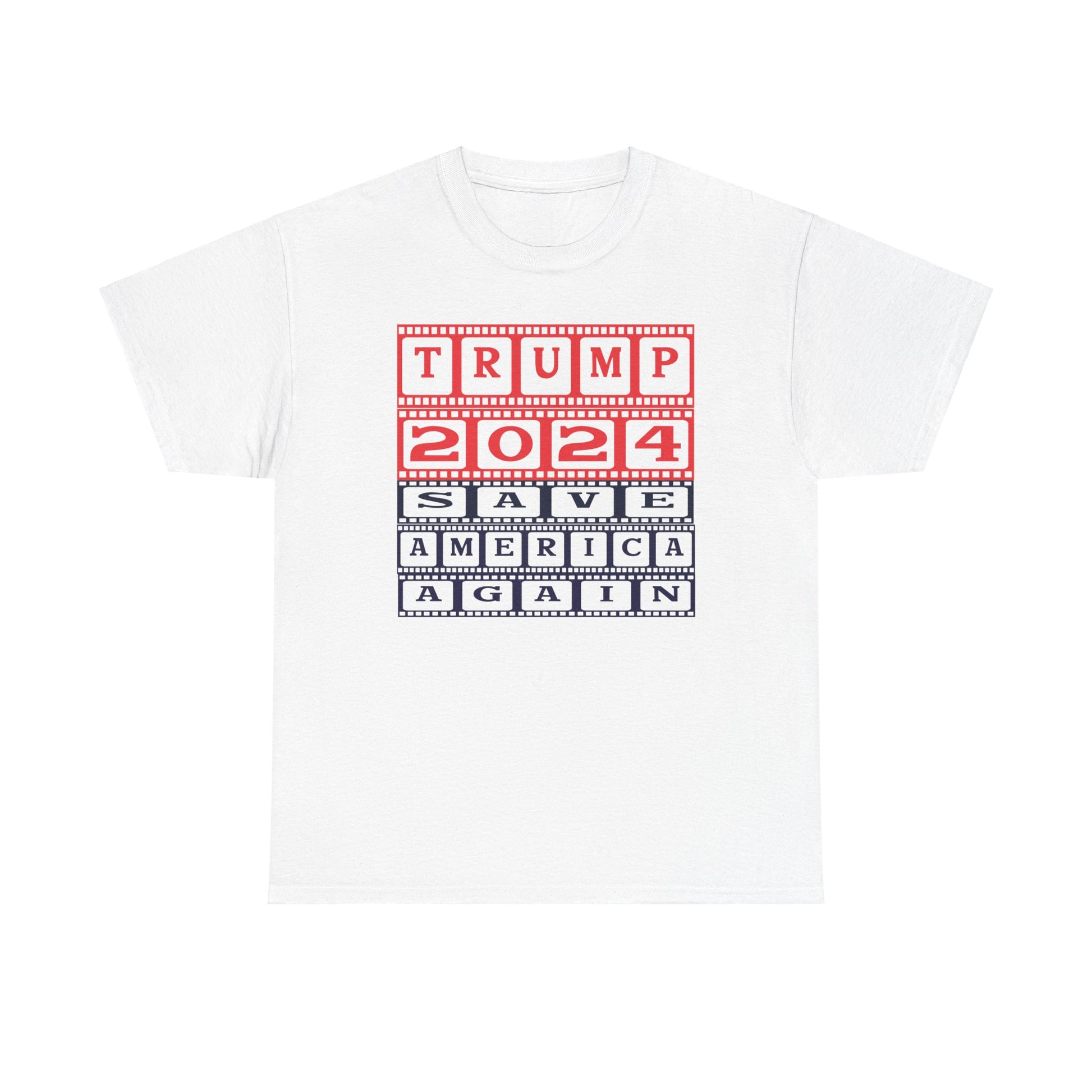 Unisex Heavy Cotton Tee with Trump 2024 Design | OKEYCITY