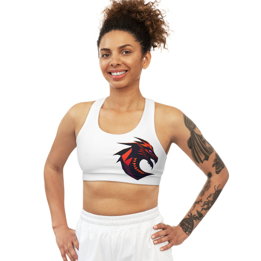 Seamless Sports Bra (AOP) with Dragon Design | OKEYCITY