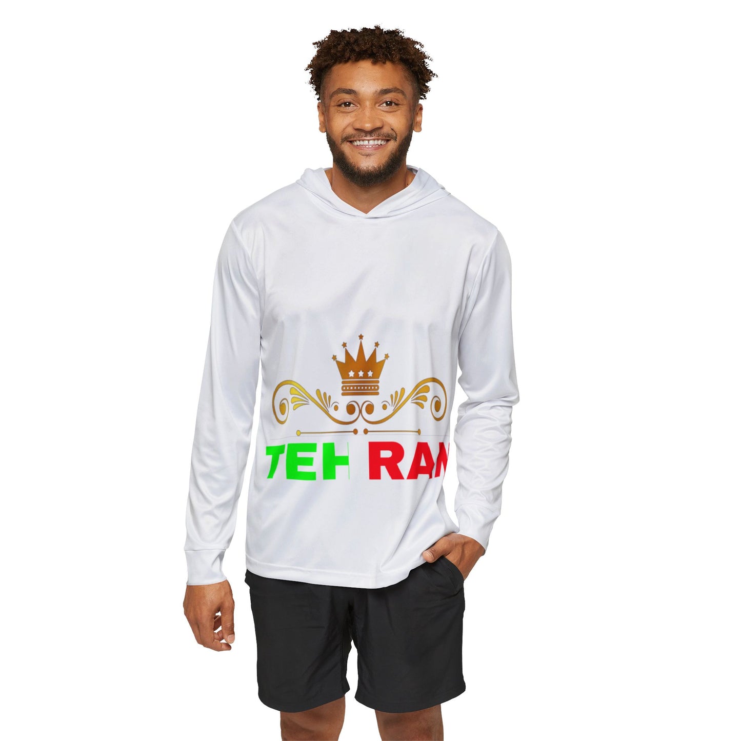 Men's Sports Warmup Hoodie With Tehran Design | OKEYCITY