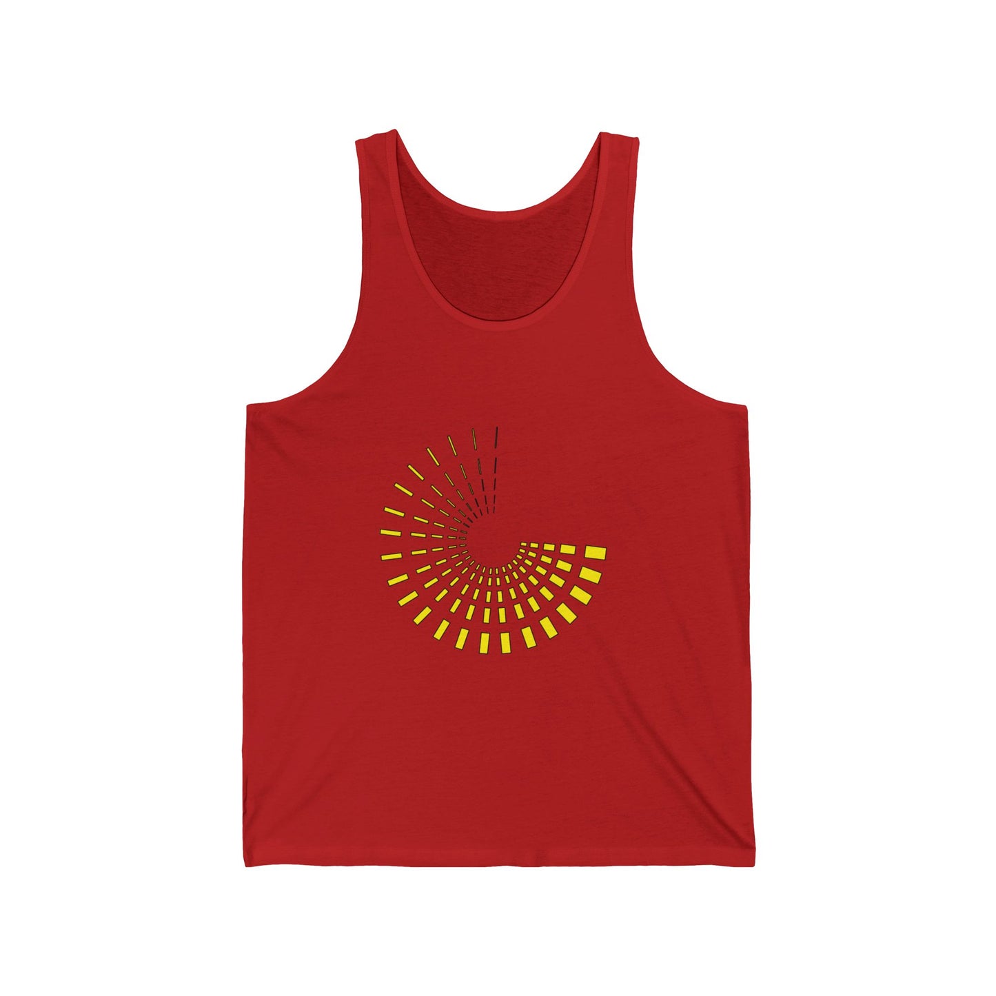 Unisex Jersey Tank with Yellow circle | OKEYCITY