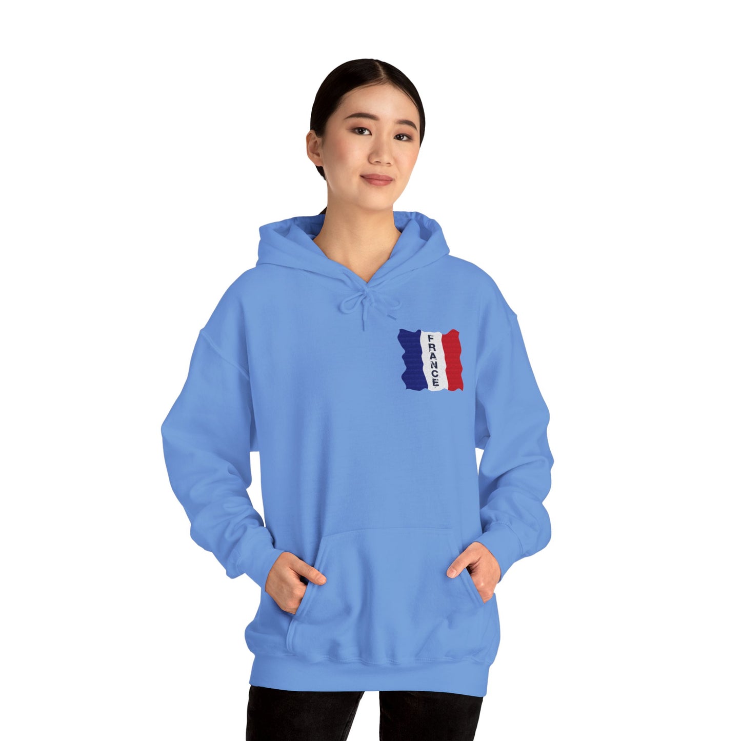 Unisex Heavy Blend™ Hooded Sweatshirt with flag france design | OKEYCITY