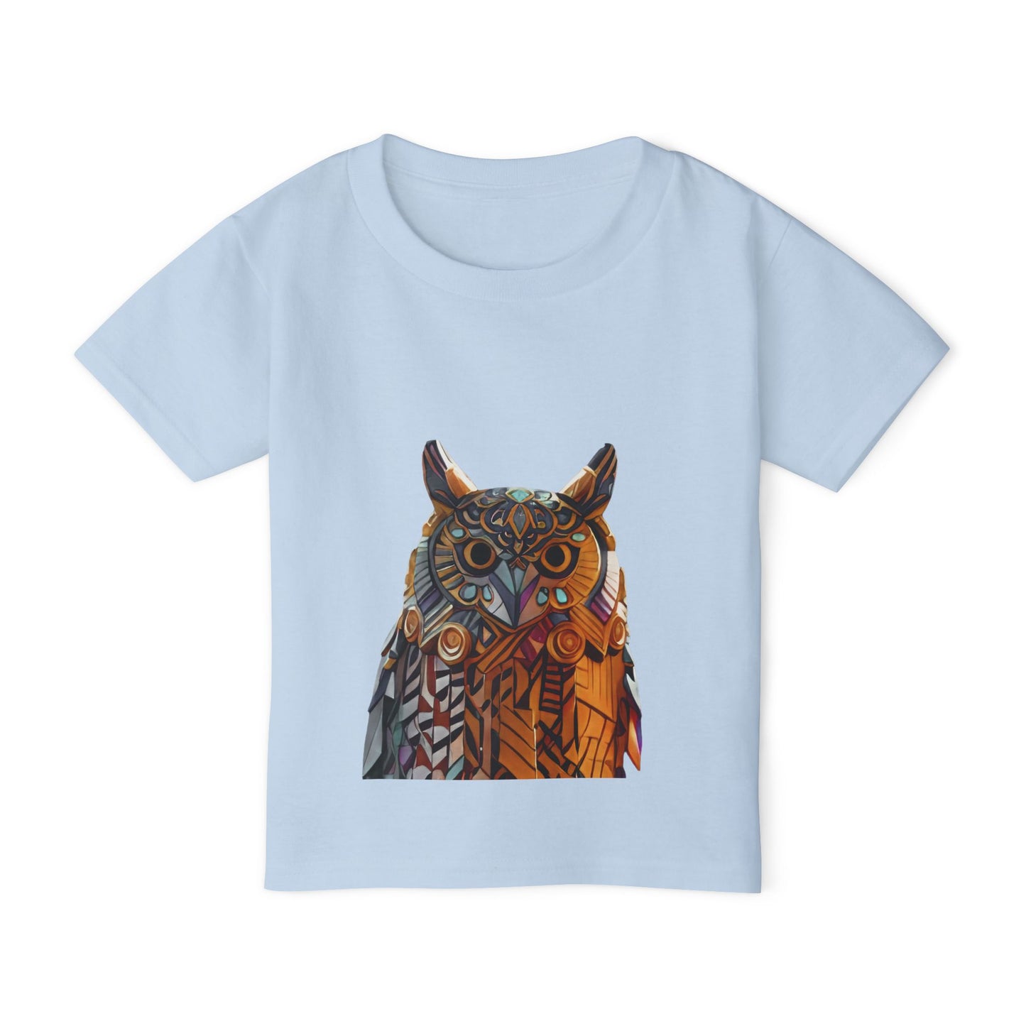 Heavy Cotton™ Toddler T-shirt with Graffiti Owl Design | OKEYCITY