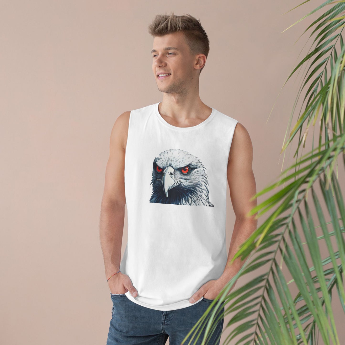 Unisex Barnard Tank with Eagle Design | OKEYCITY