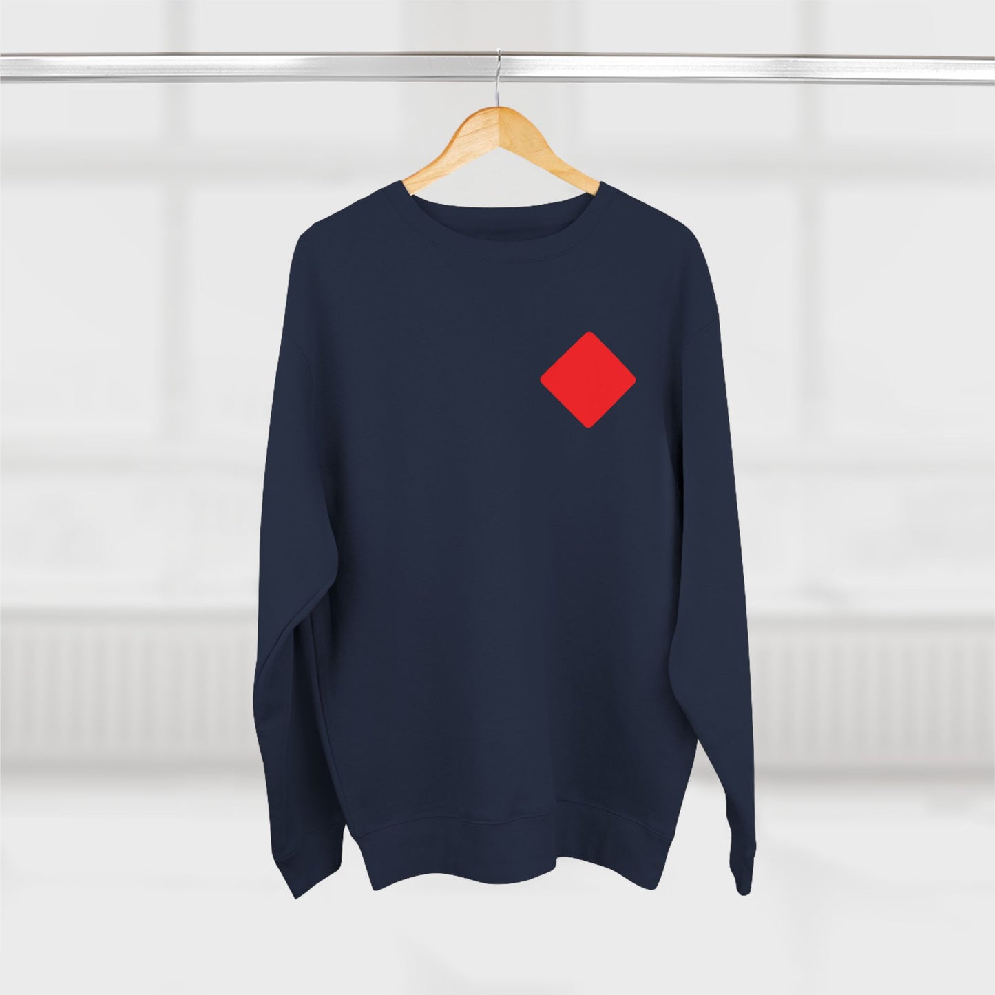 Unisex Crewneck Sweatshirt With Diamond card symbol | OKEYCITY