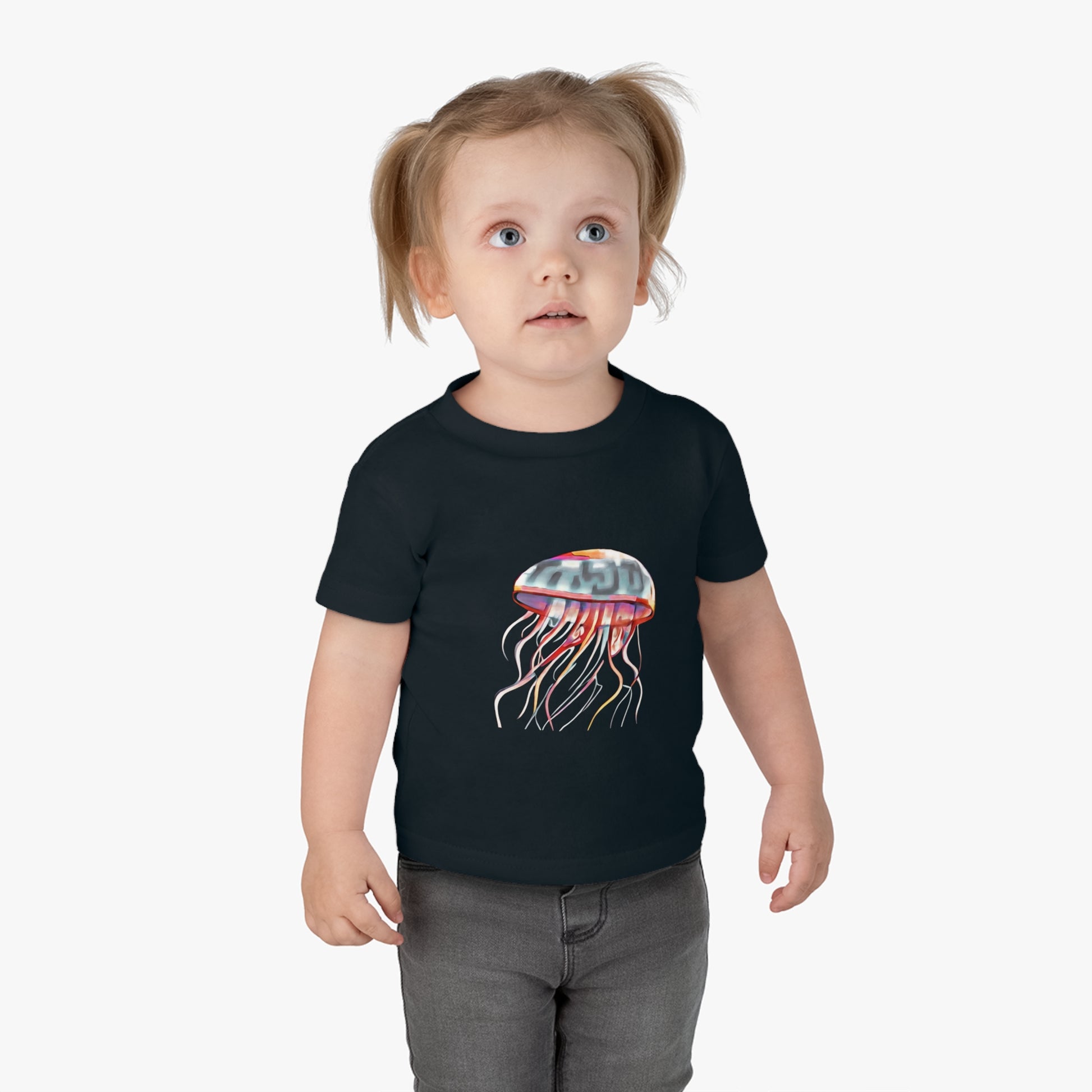 Infant Cotton Jersey Tee With Mermaid design | OKEYCITY