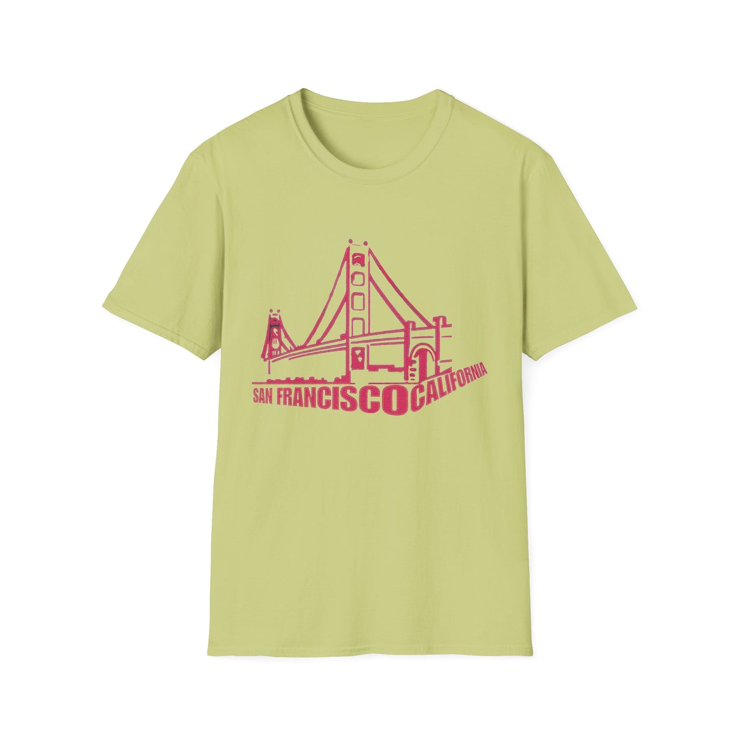 Unisex Softstyle T-Shirt with San Francisco Design | OKEYCITY