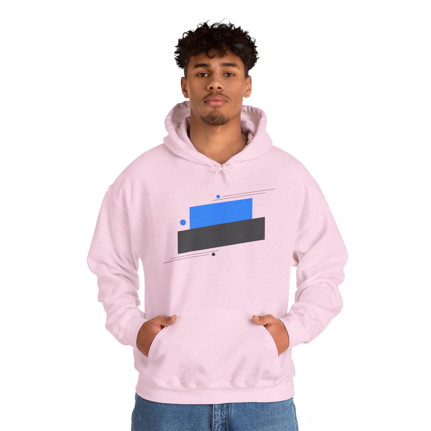 Unisex Heavy Blend™ Hooded Sweatshirt with blue graphic Design | OKEYCITY