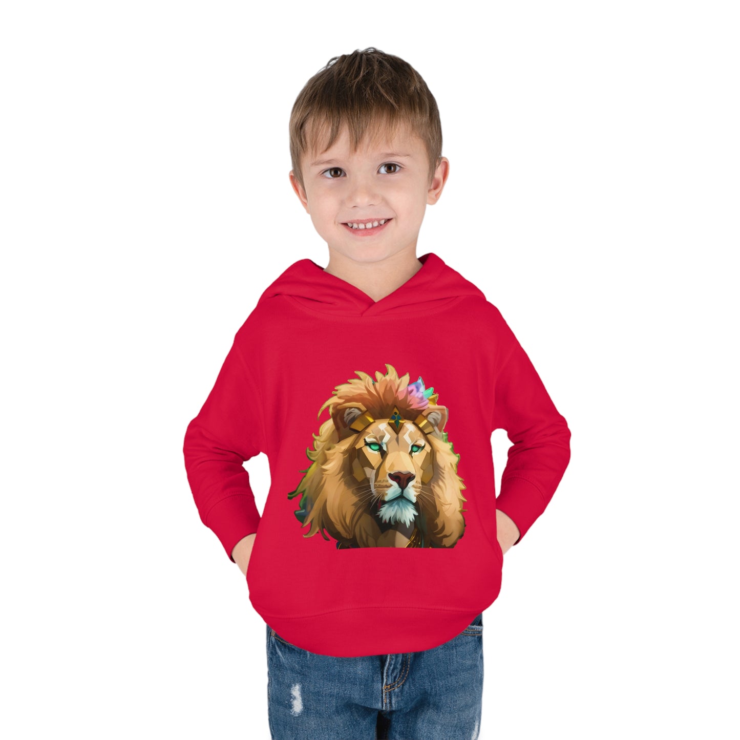 Toddler Pullover Fleece Hoodie With Lion design | OKEYCITY