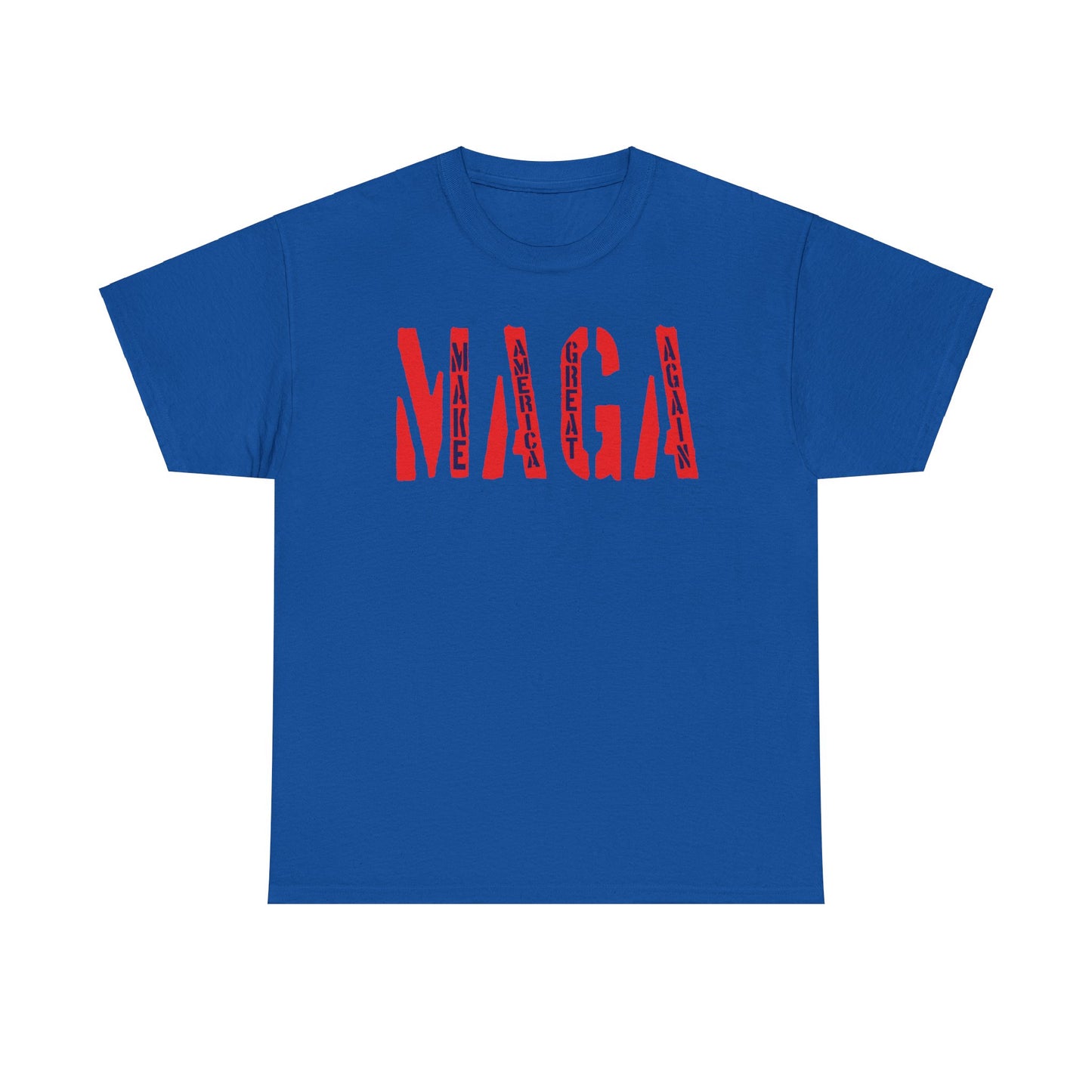 Unisex Heavy Cotton Tee With MAGA Design | OKEYCITY