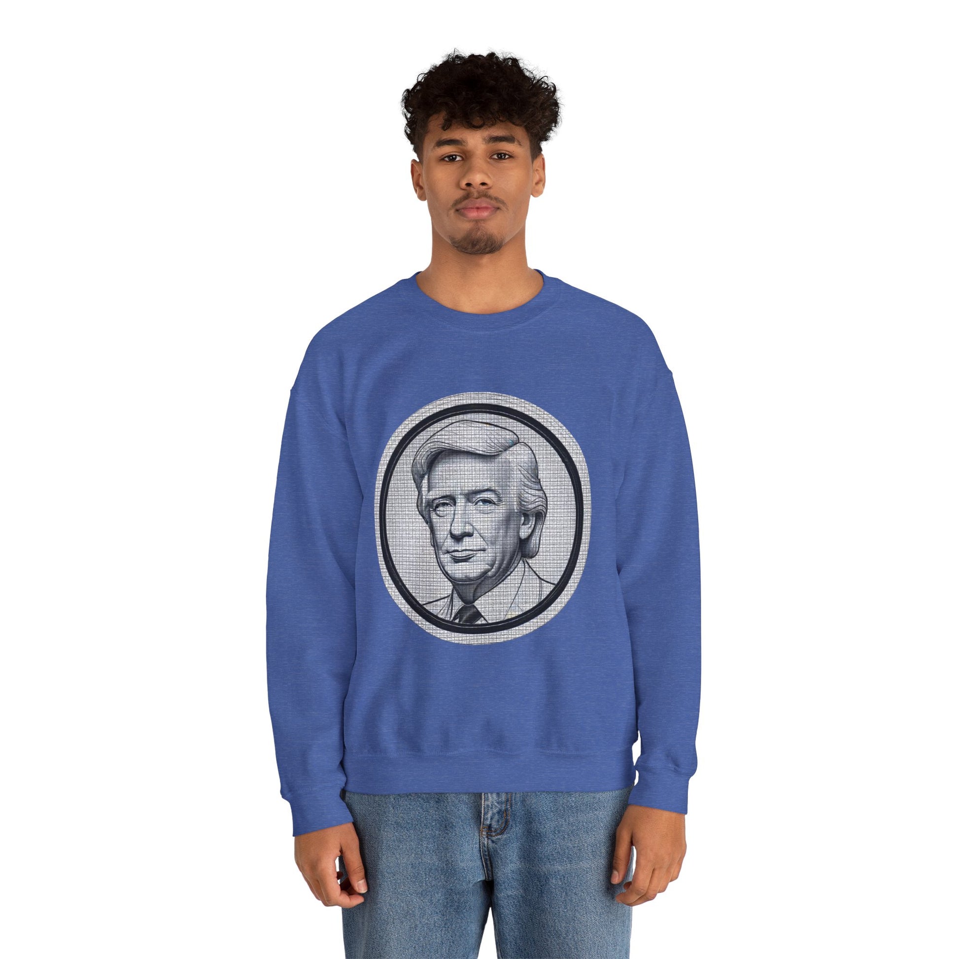 Unisex Heavy Blend™ Crewneck Sweatshirt trump Design | OKEYCITY