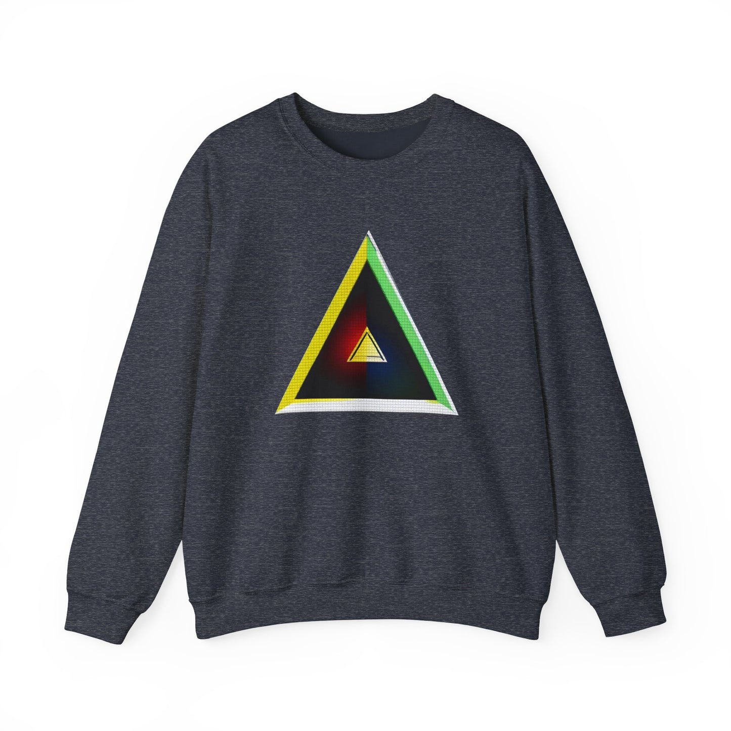 Unisex Heavy Blend™ Crewneck Sweatshirt with triangle Design | OKEYCITY