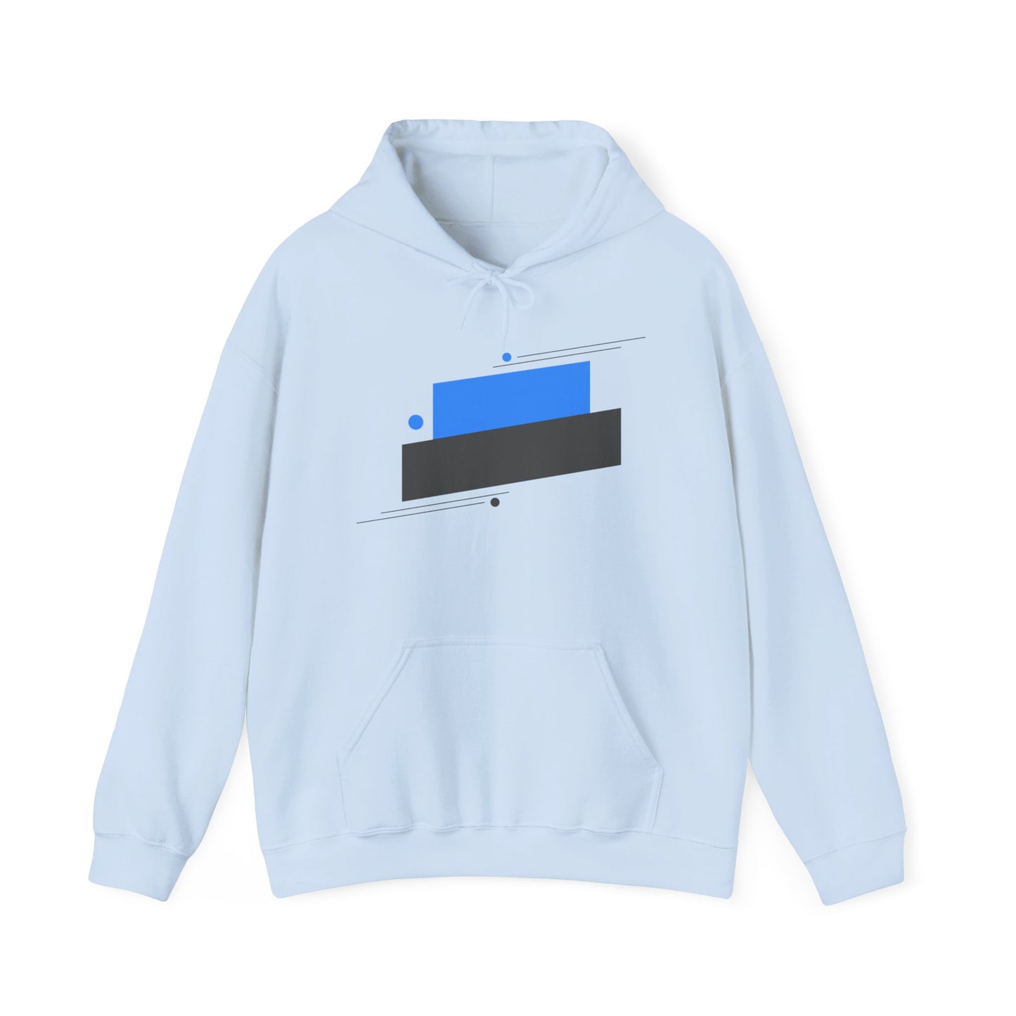 Unisex Heavy Blend™ Hooded Sweatshirt with blue graphic Design | OKEYCITY