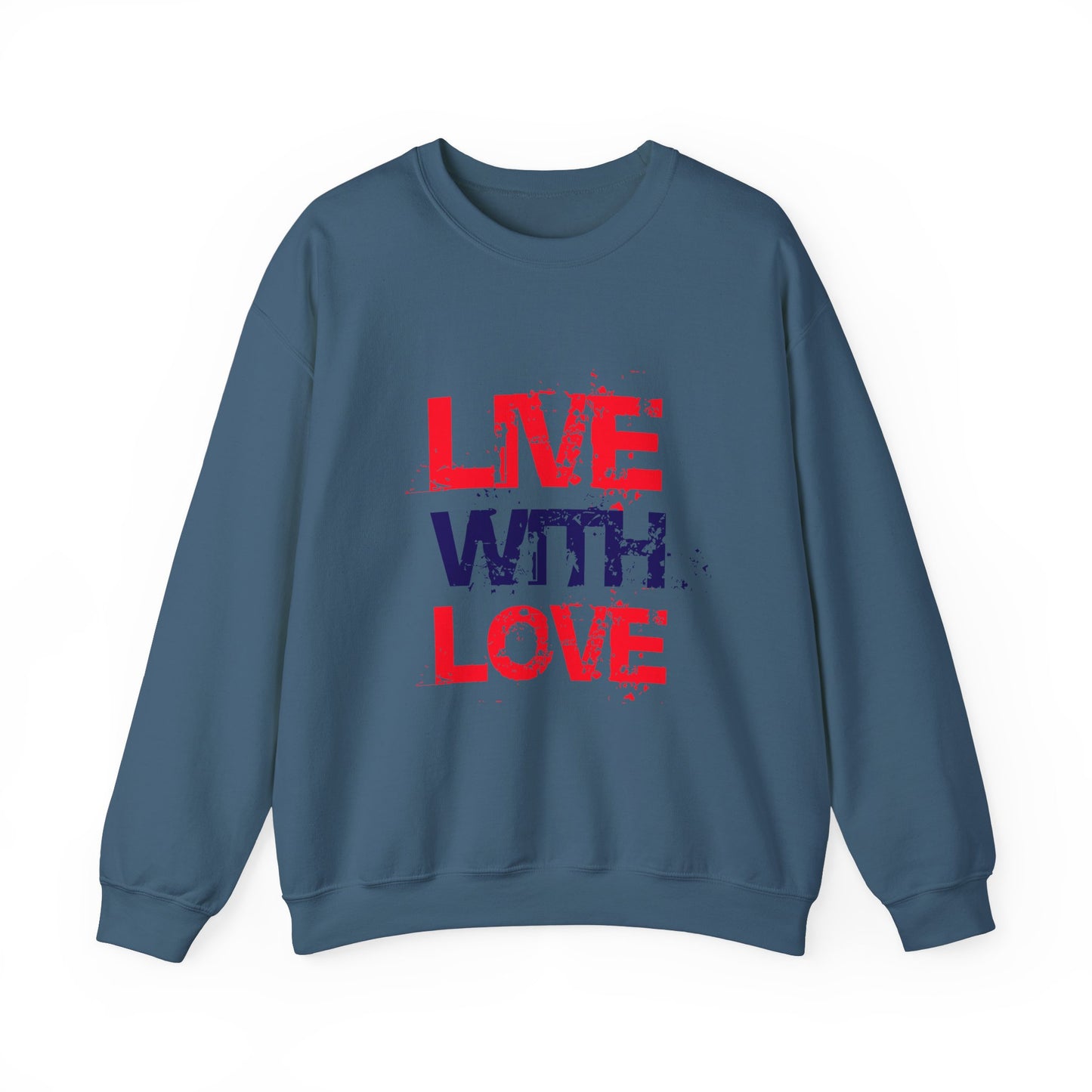 Unisex Heavy Blend™ Crewneck Sweatshirt with love Design | OKEYCITY