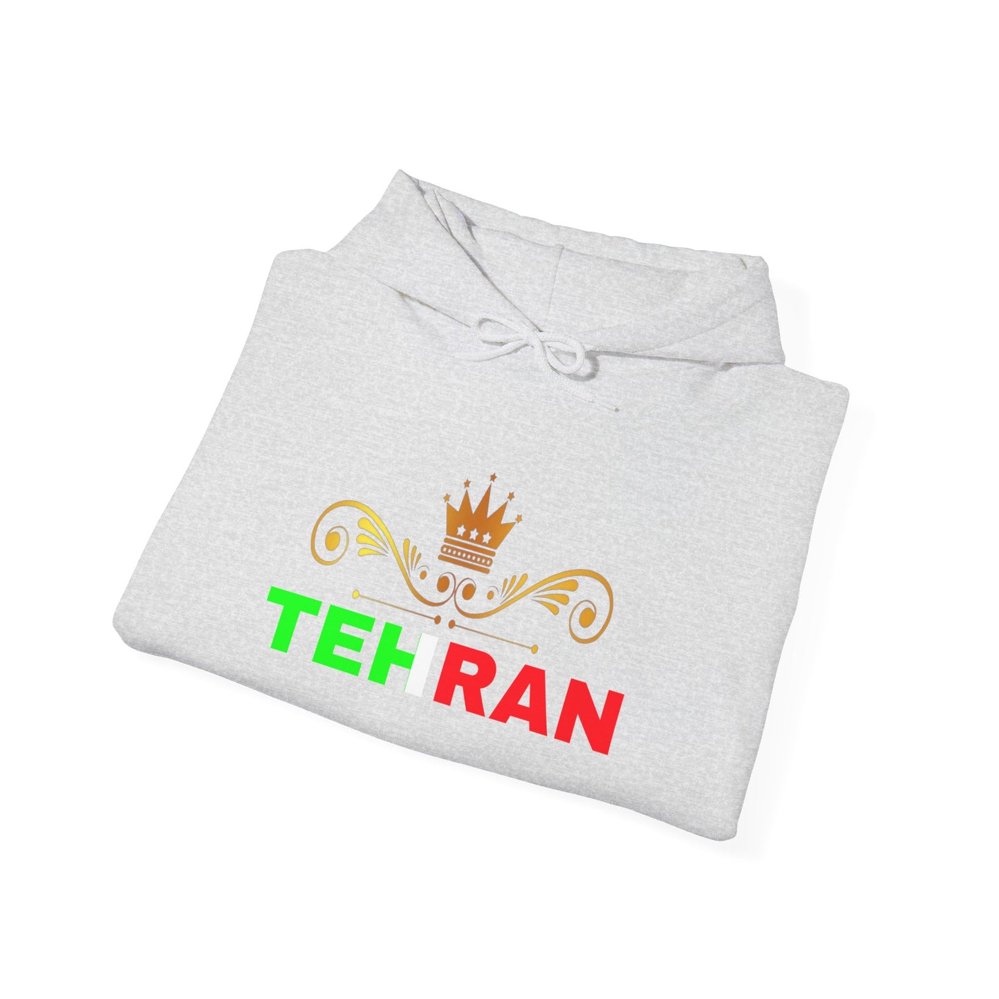 Unisex Heavy Blend™ Hooded Sweatshirt With Tehran and Iran Symbol Design | OKEYCITY