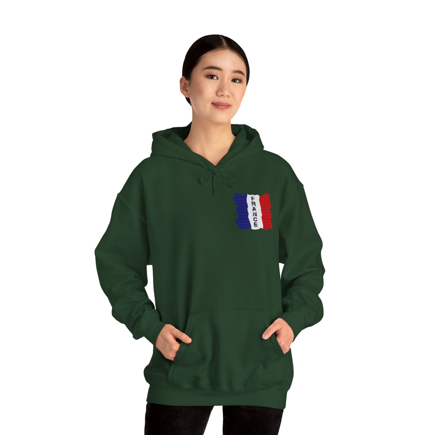 Unisex Heavy Blend™ Hooded Sweatshirt with flag france design | OKEYCITY