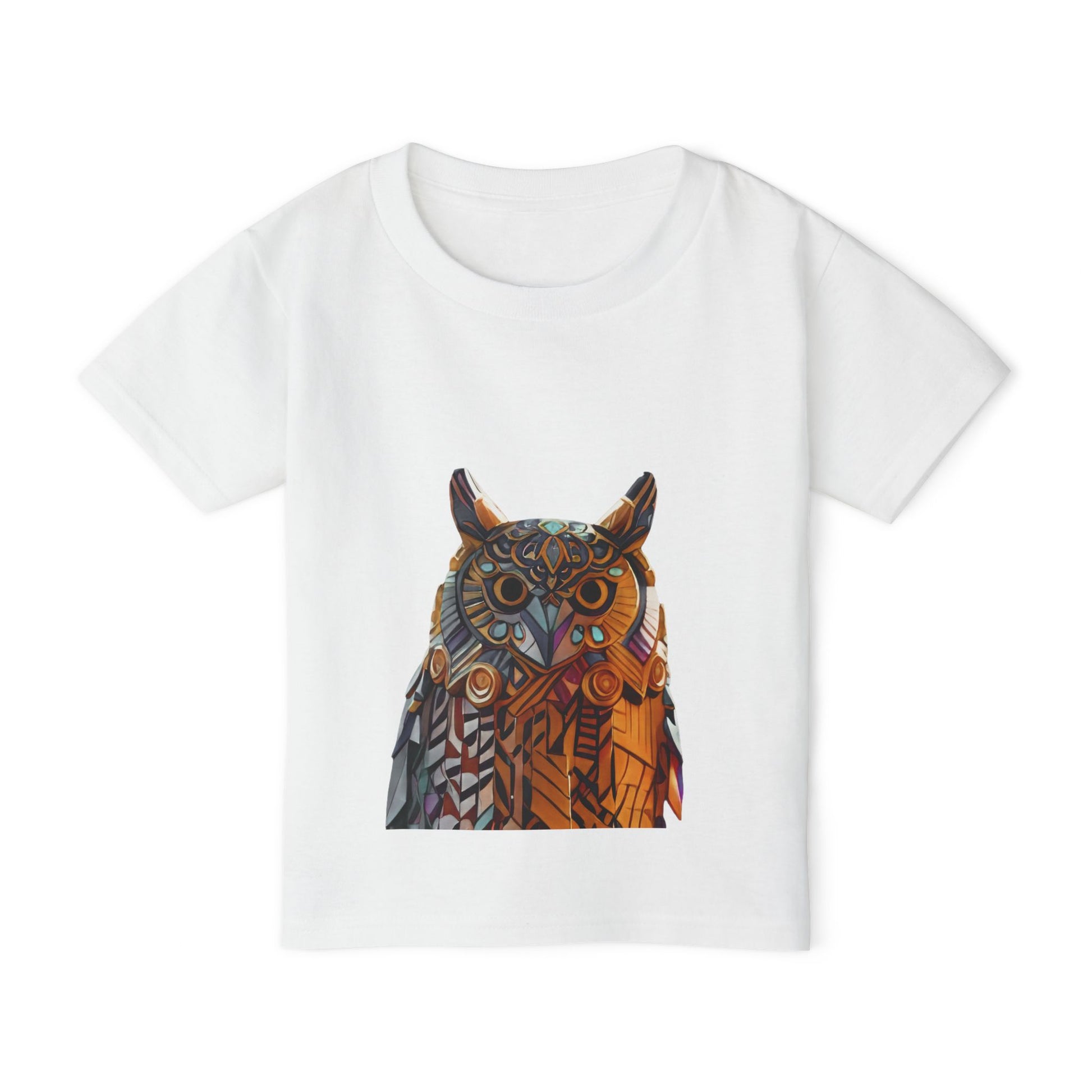 Heavy Cotton™ Toddler T-shirt with Graffiti Owl Design | OKEYCITY