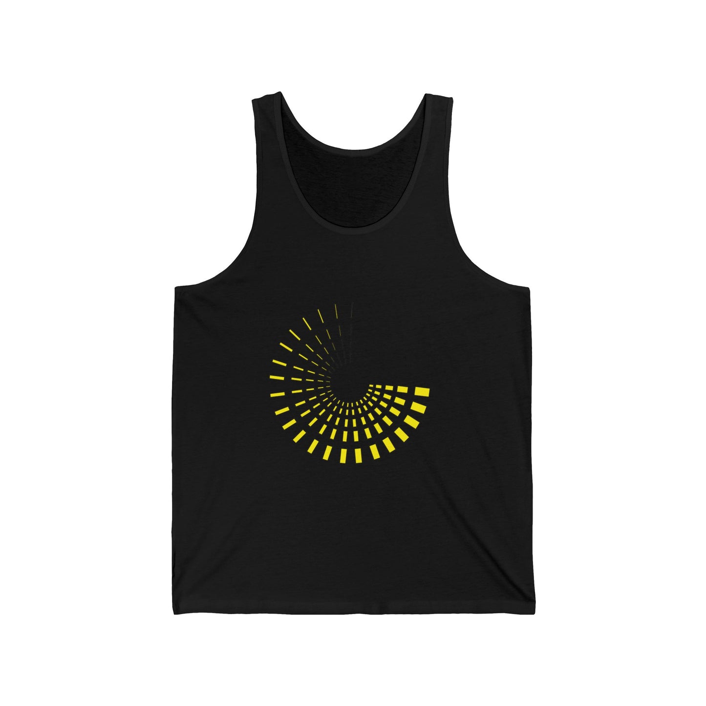 Unisex Jersey Tank with Yellow circle | OKEYCITY