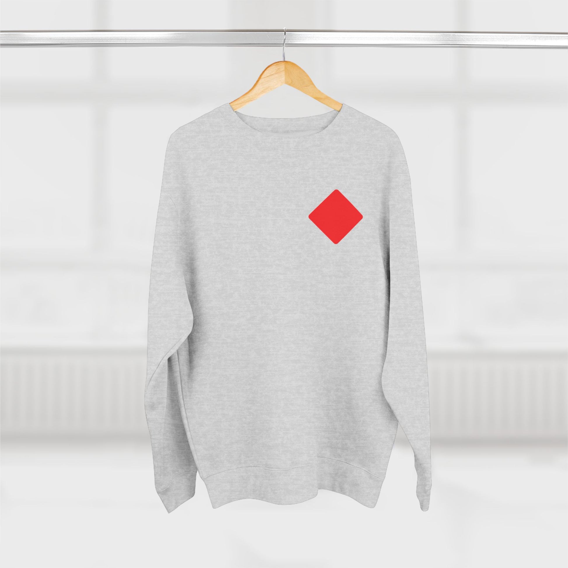 Unisex Crewneck Sweatshirt With Diamond card symbol | OKEYCITY