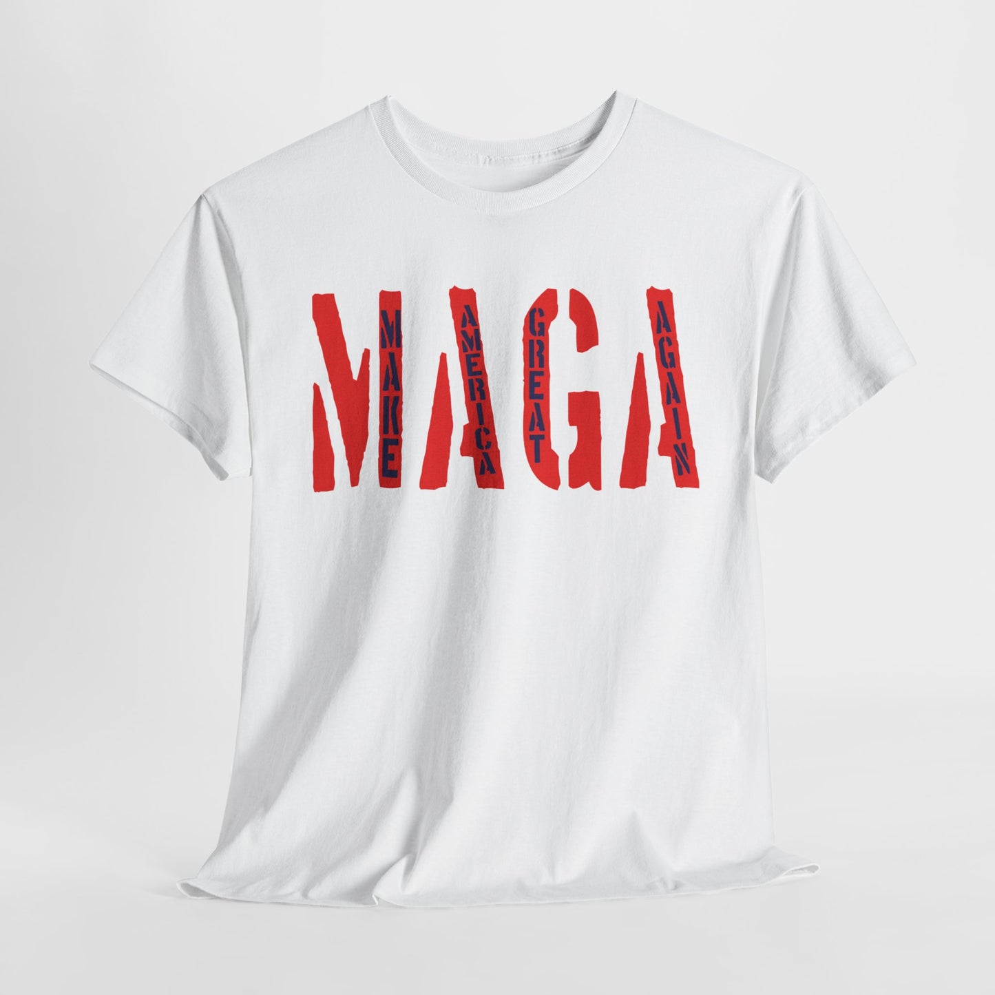 Unisex Heavy Cotton Tee With MAGA Design | OKEYCITY