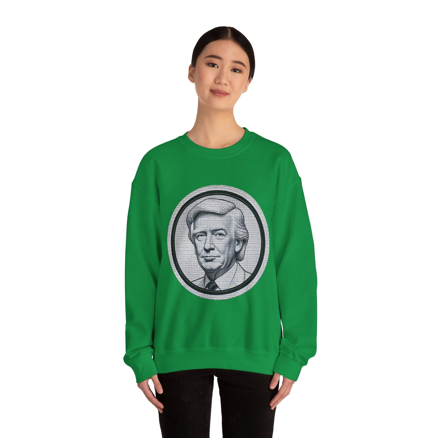 Unisex Heavy Blend™ Crewneck Sweatshirt trump Design | OKEYCITY