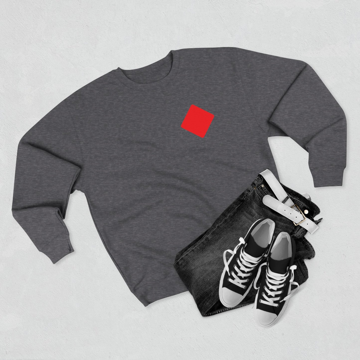 Unisex Crewneck Sweatshirt With Diamond card symbol | OKEYCITY