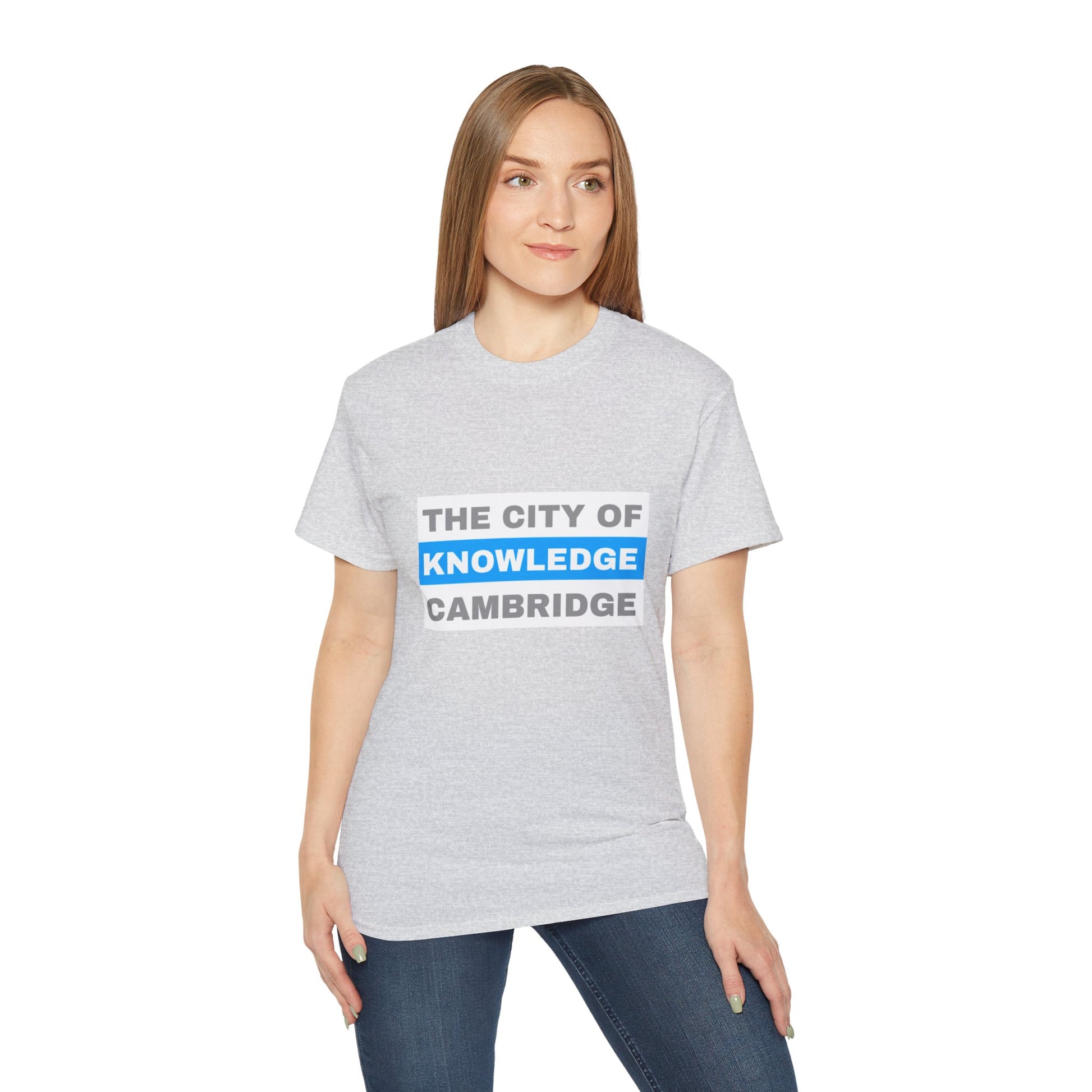 Unisex Ultra Cotton Tee with cambridge city Design | OKEYCITY