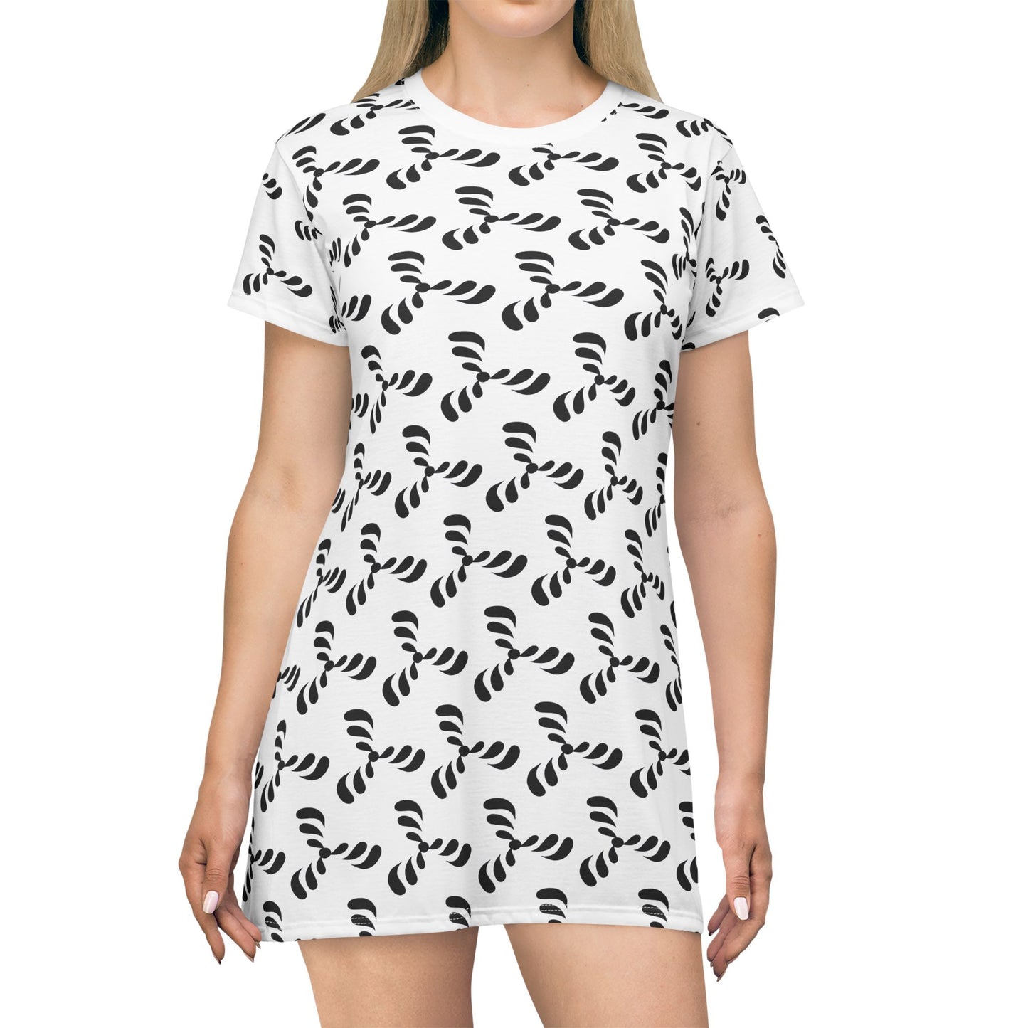 T-Shirt Dress with Pattern | OKEYCITY