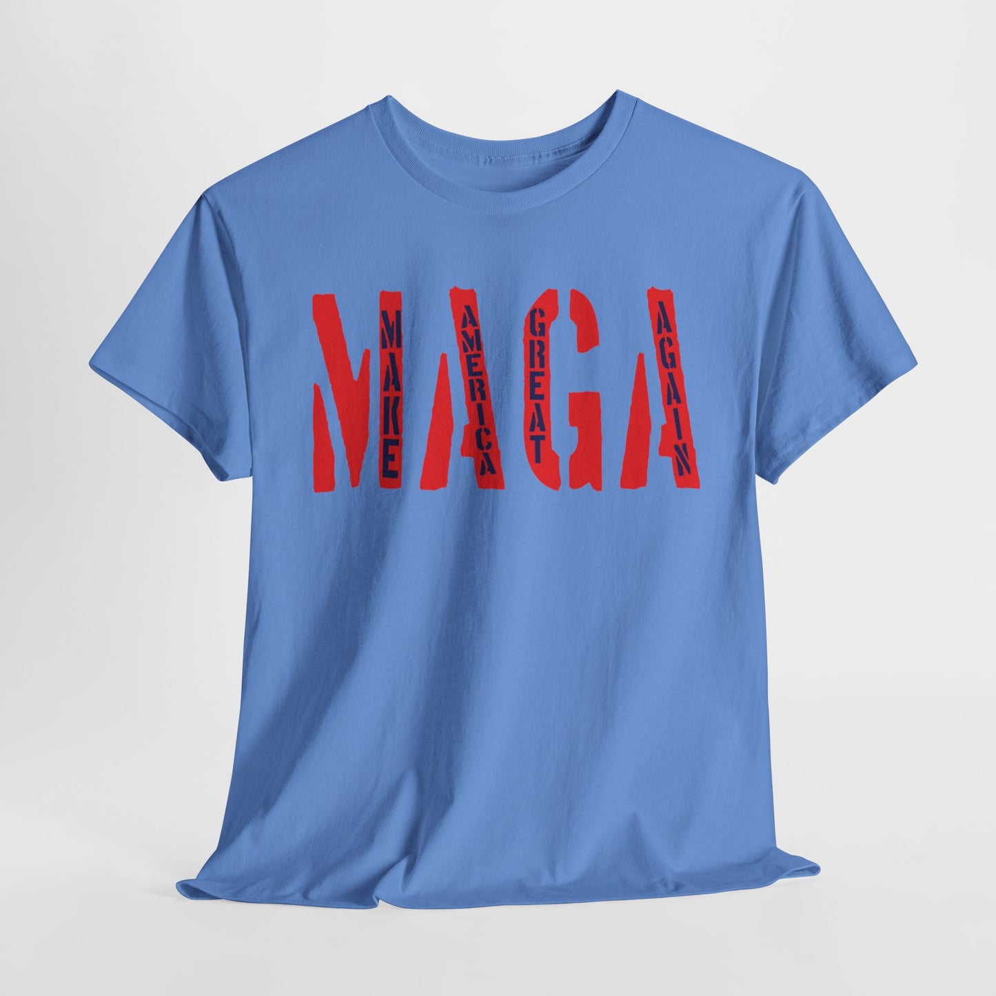 Unisex Heavy Cotton Tee With MAGA Design | OKEYCITY