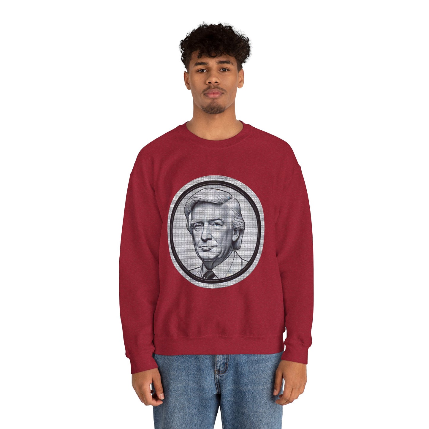 Unisex Heavy Blend™ Crewneck Sweatshirt trump Design | OKEYCITY