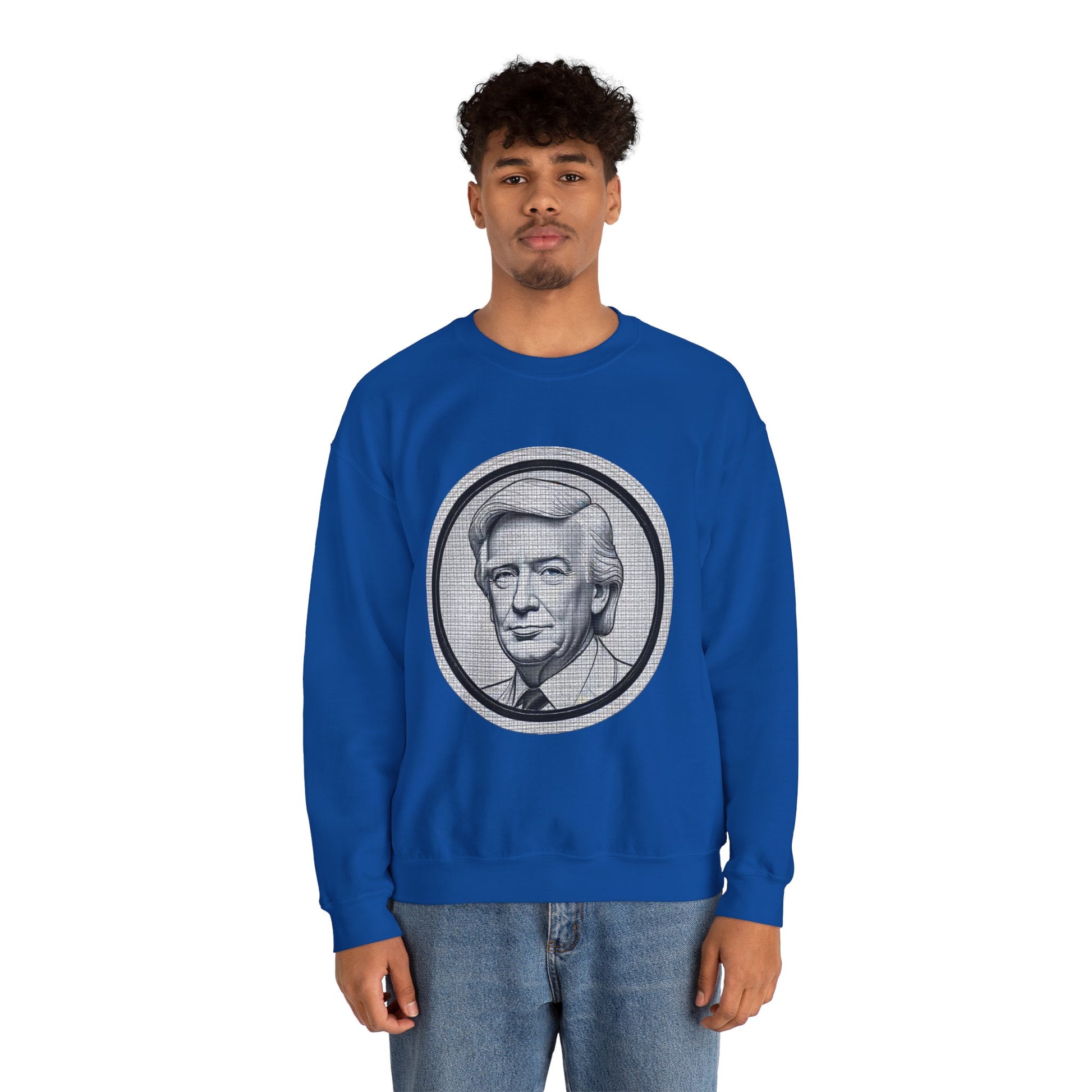 Unisex Heavy Blend™ Crewneck Sweatshirt trump Design | OKEYCITY