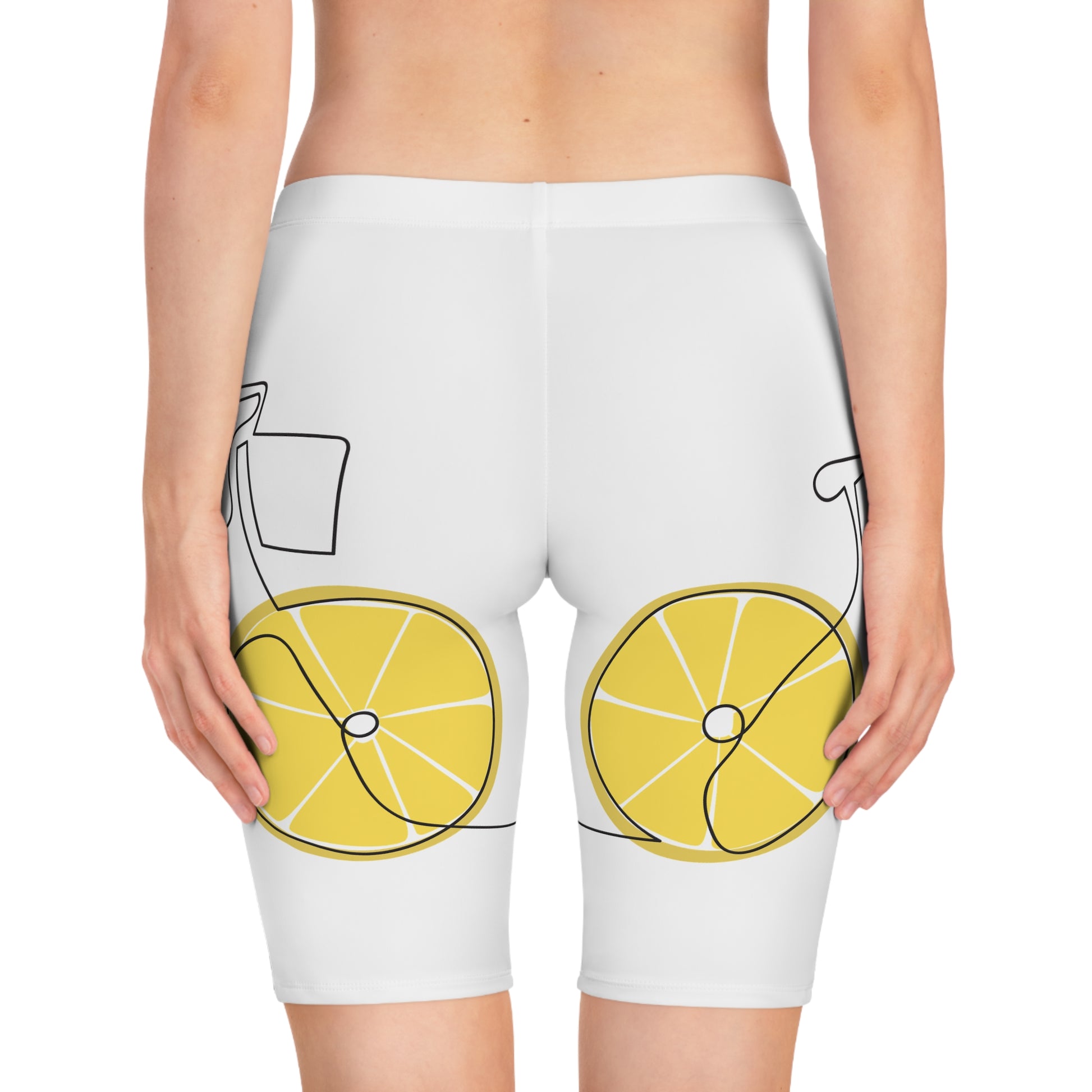 Women's Bike Shorts with bike Design | OKEYCITY