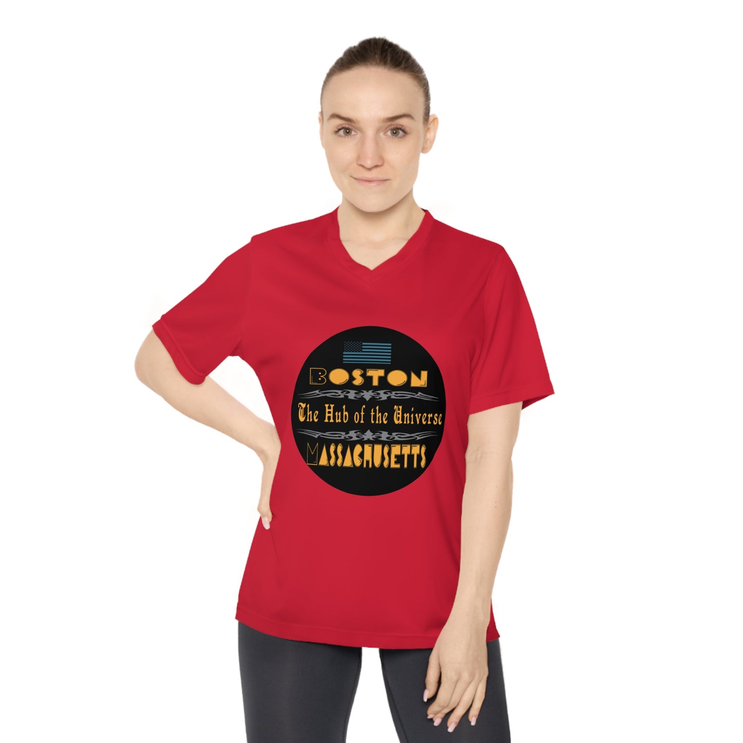 Women's Performance V-Neck T-Shirt | OKEYCITY