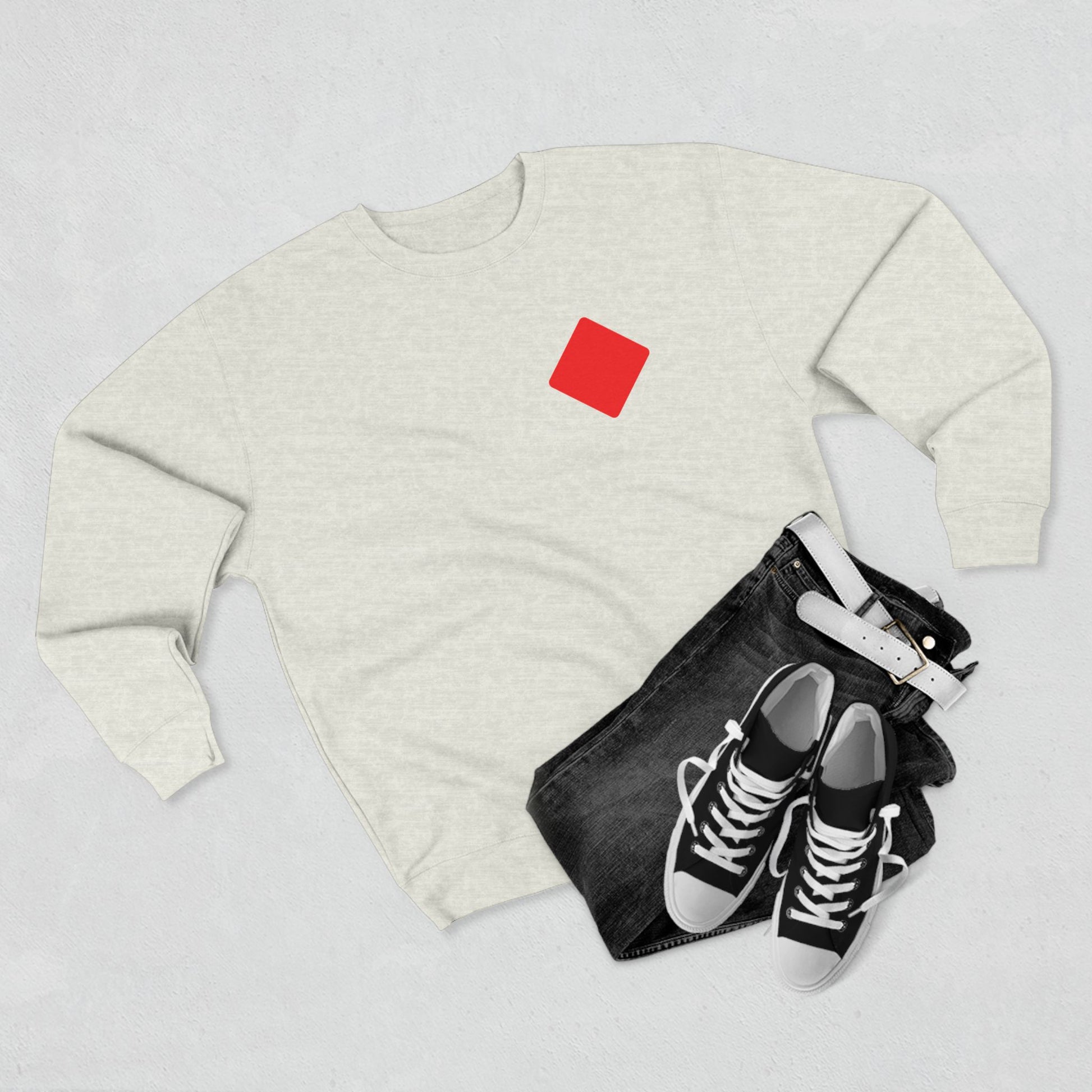 Unisex Crewneck Sweatshirt With Diamond card symbol | OKEYCITY