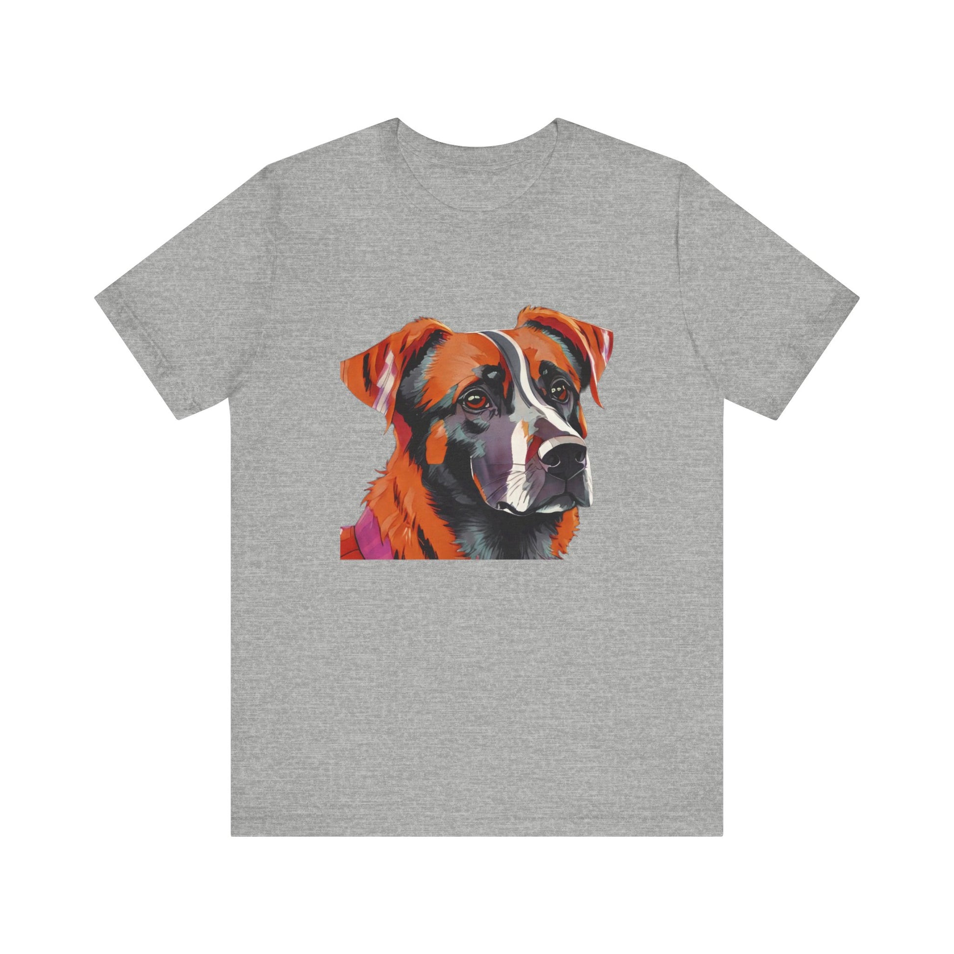 Unisex Jersey Short Sleeve Tee with dog design | OKEYCITY