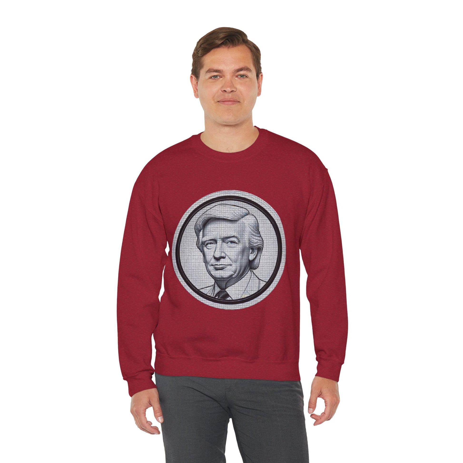 Unisex Heavy Blend™ Crewneck Sweatshirt trump Design | OKEYCITY