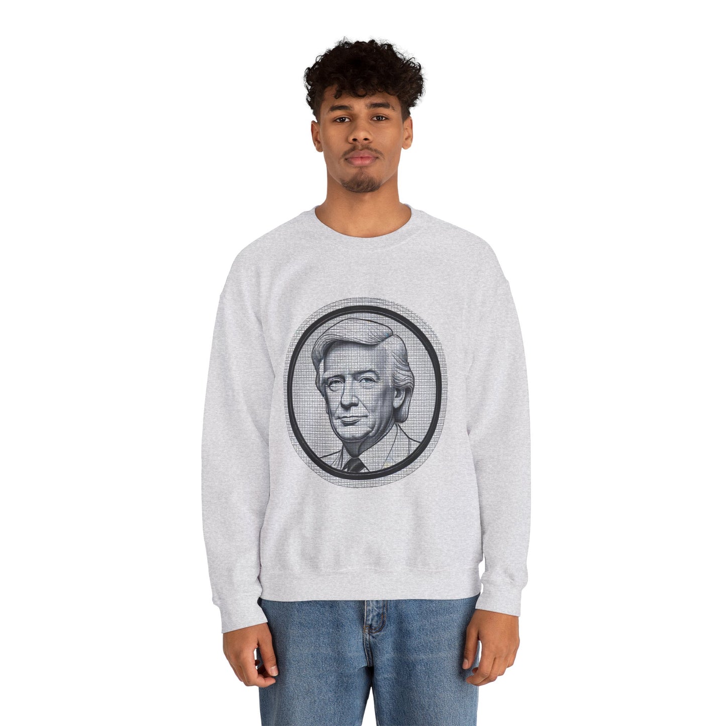 Unisex Heavy Blend™ Crewneck Sweatshirt trump Design | OKEYCITY