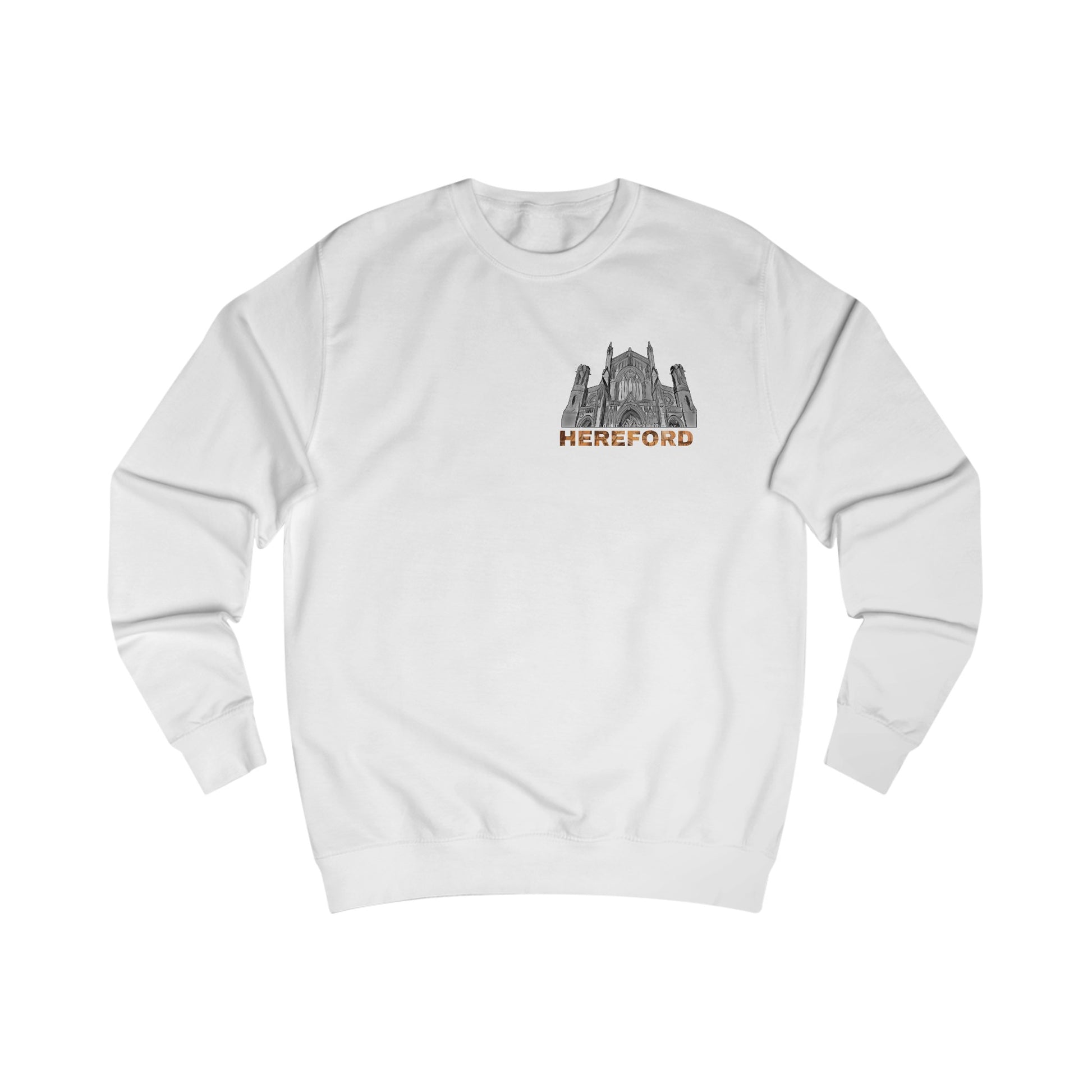 Unisex Sweatshirt with Hereford city Design | OKEYCITY