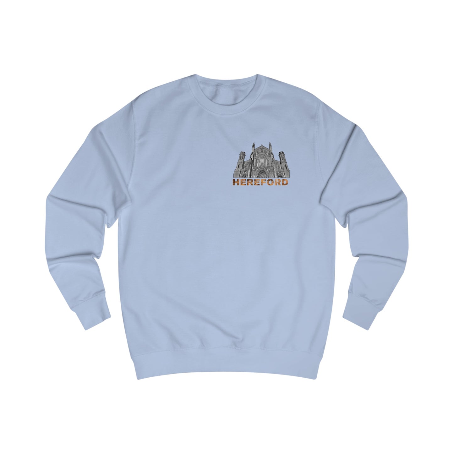 Unisex Sweatshirt with Hereford city Design | OKEYCITY