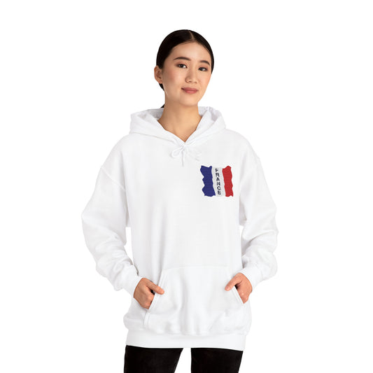 Unisex Heavy Blend™ Hooded Sweatshirt with flag france design | OKEYCITY