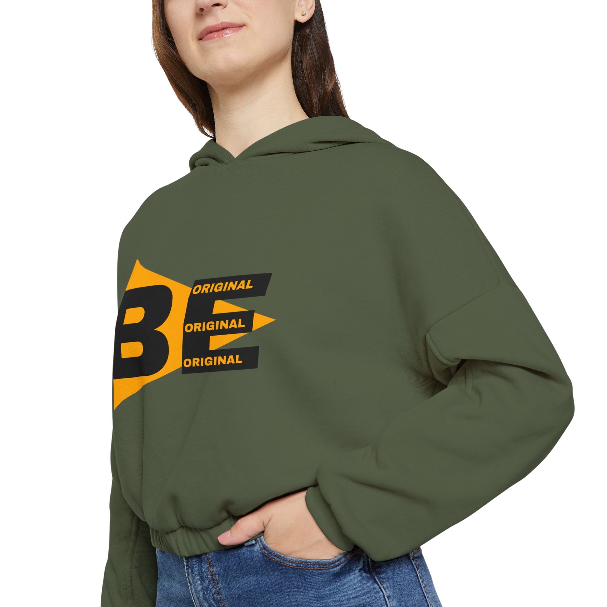 Women's Cinched Bottom Hoodie | OKEYCITY