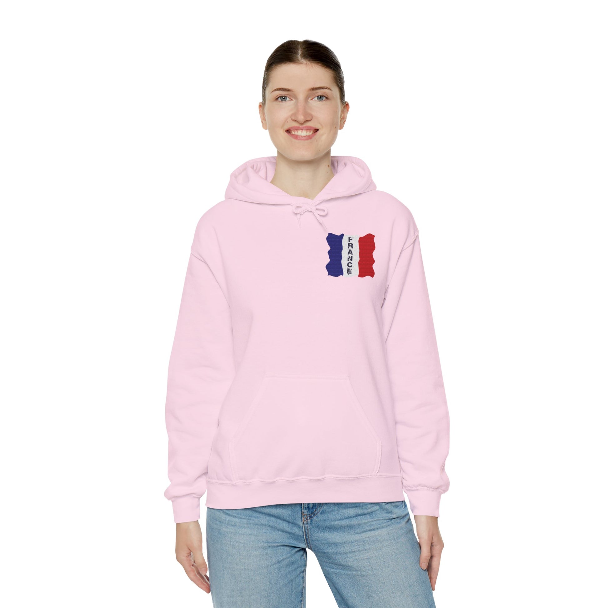 Unisex Heavy Blend™ Hooded Sweatshirt with flag france design | OKEYCITY