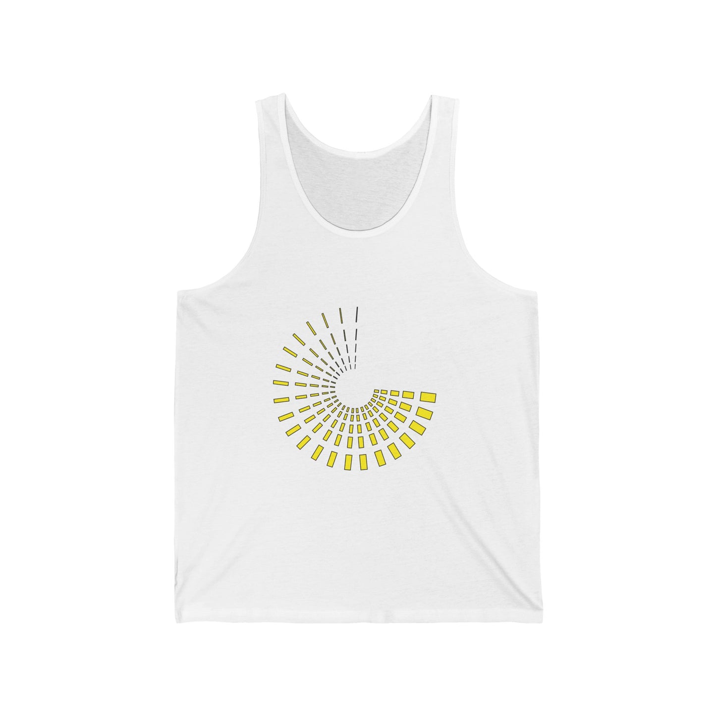 Unisex Jersey Tank with Yellow circle | OKEYCITY