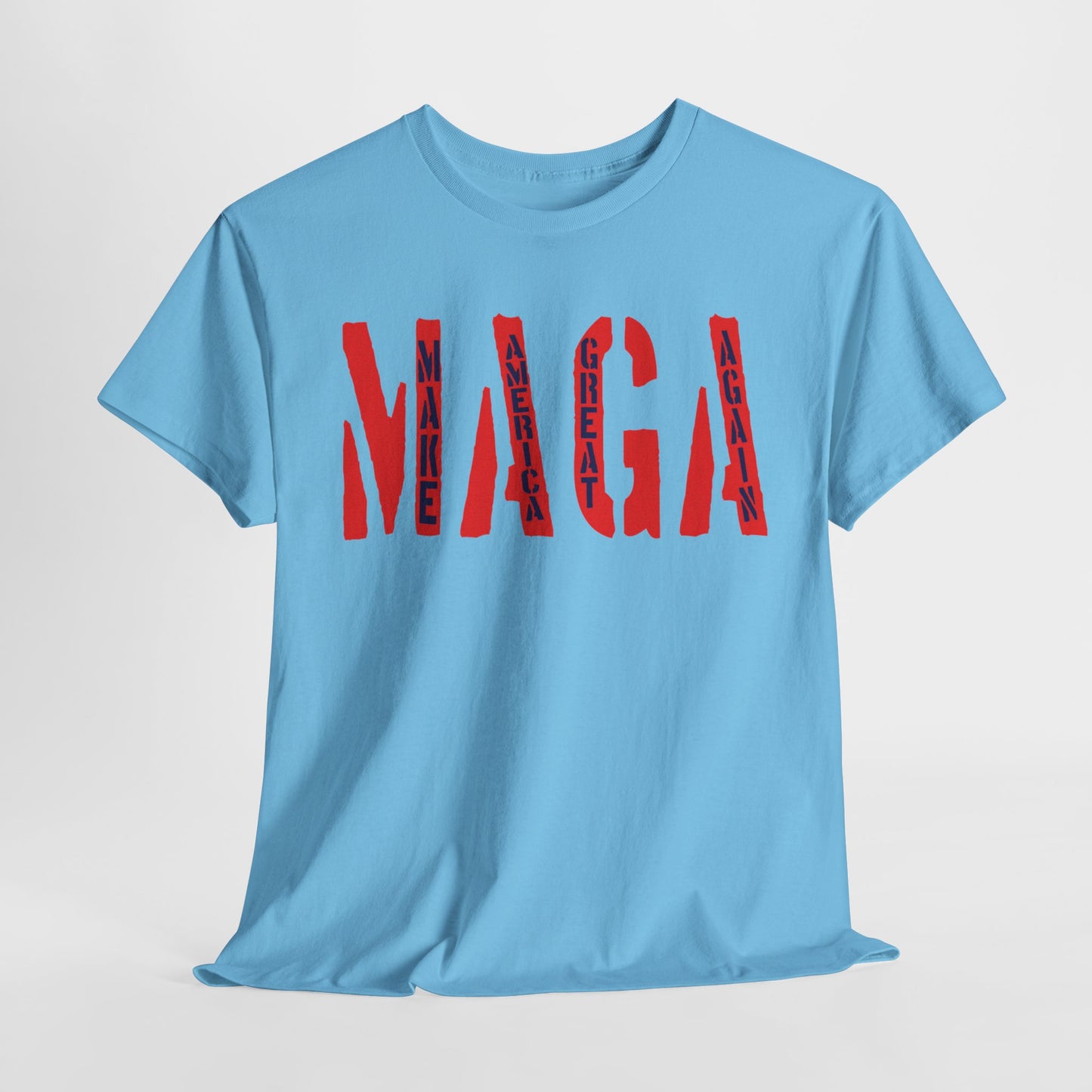 Unisex Heavy Cotton Tee With MAGA Design | OKEYCITY