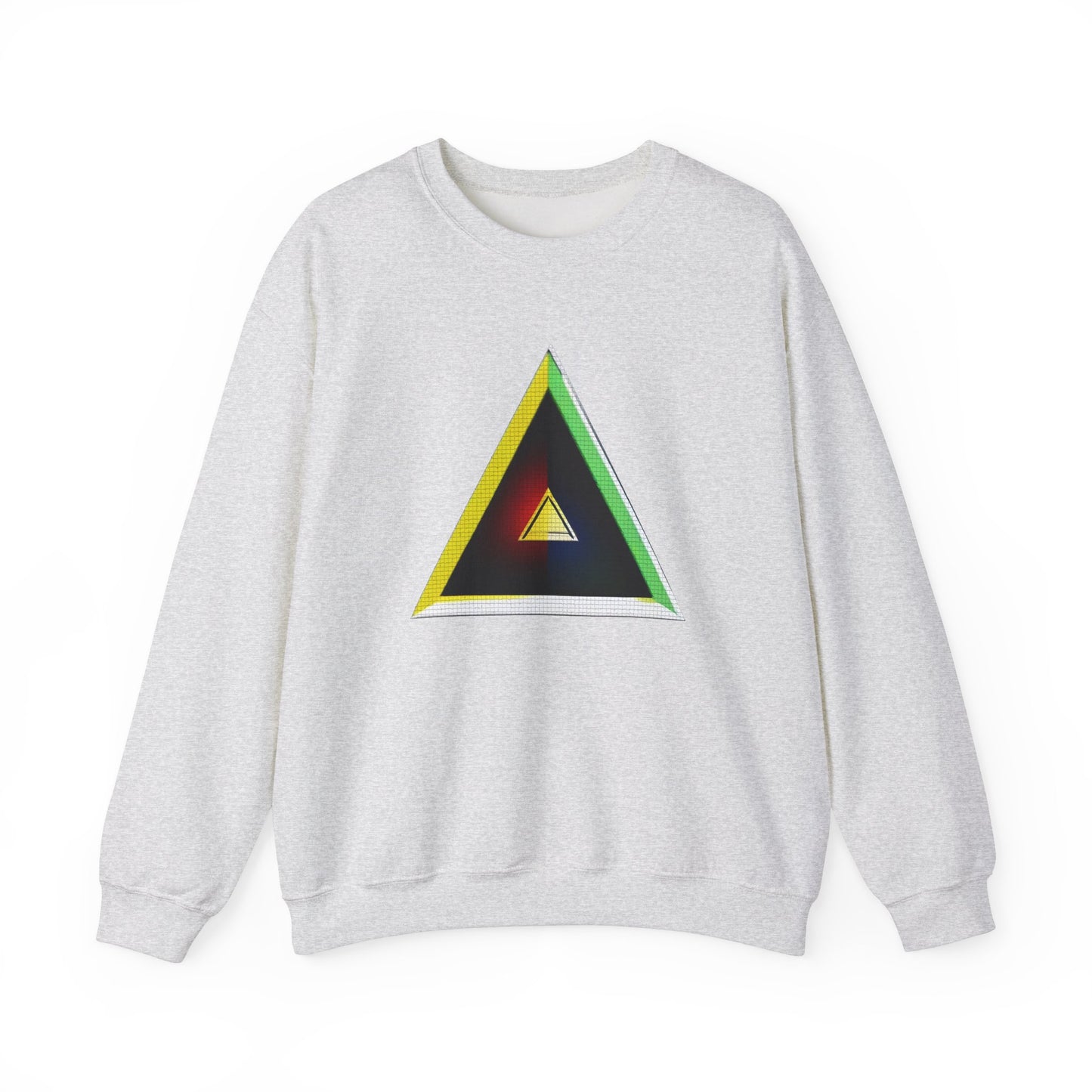 Unisex Heavy Blend™ Crewneck Sweatshirt with triangle Design | OKEYCITY