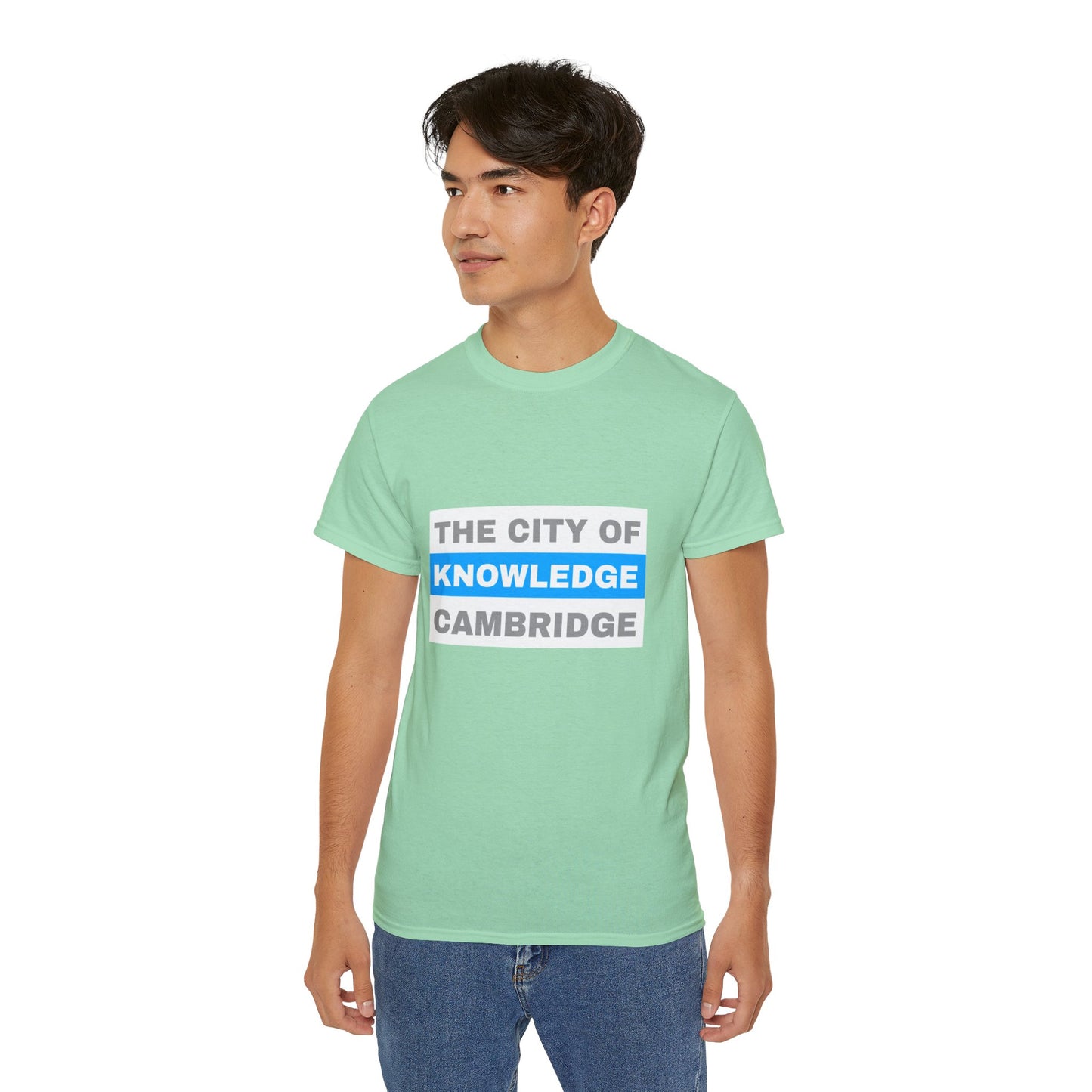 Unisex Ultra Cotton Tee with cambridge city Design | OKEYCITY