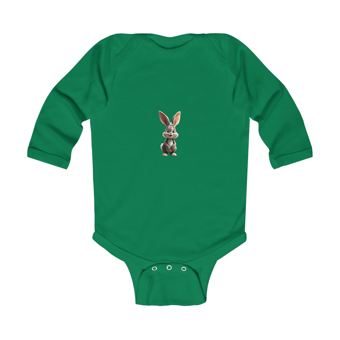 Infant Long Sleeve Bodysuit with rabbit design | OKEYCITY