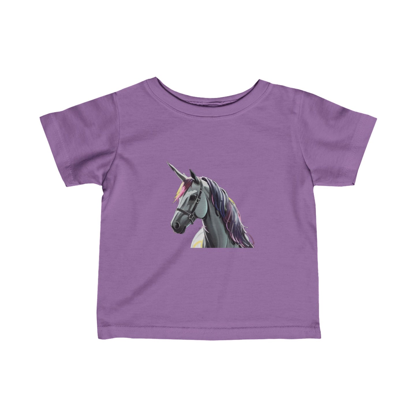 Infant Fine Jersey Tee With Unicorn design | OKEYCITY