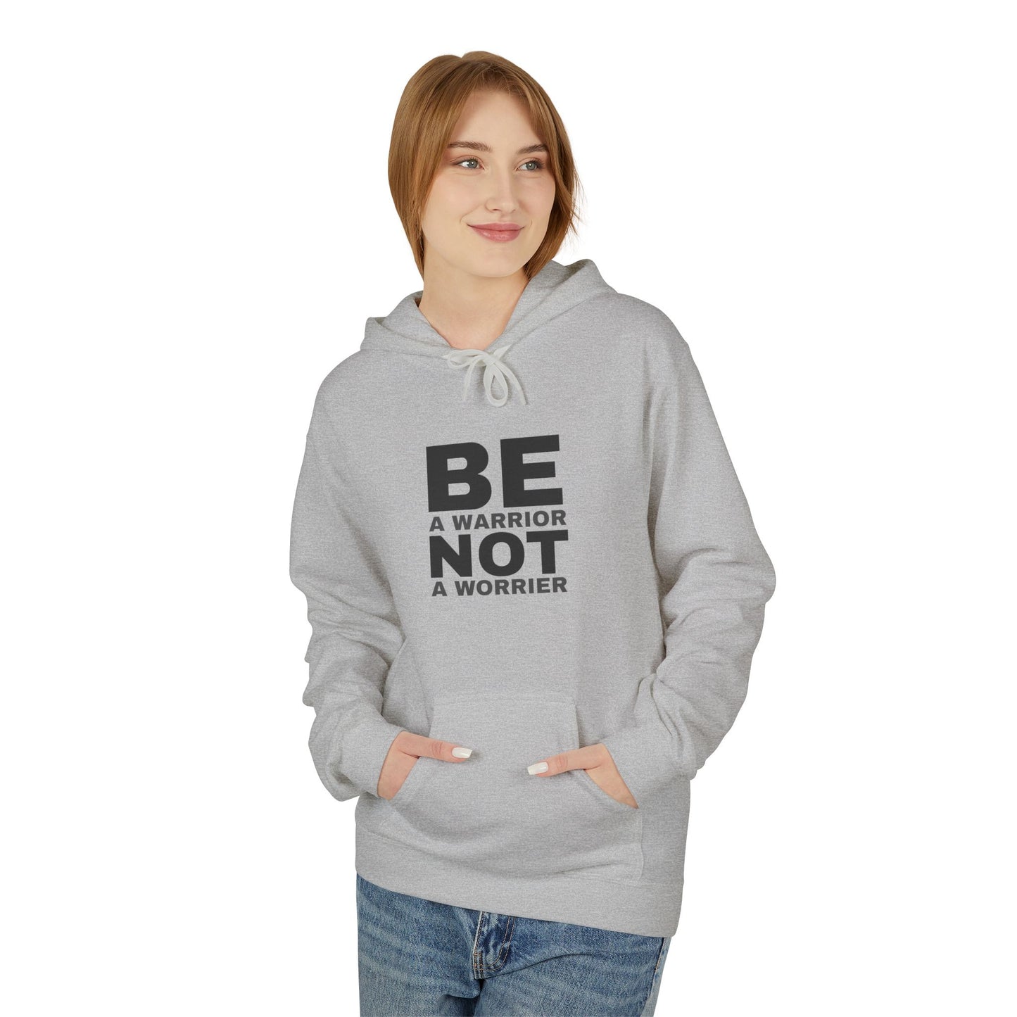 Unisex Midweight Softstyle Fleece Hoodie With Typography Design | OKEYCITY