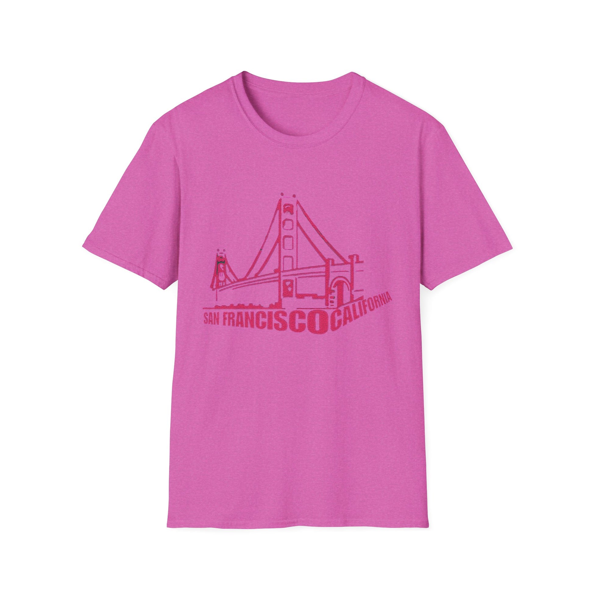 Unisex Softstyle T-Shirt with San Francisco Design | OKEYCITY